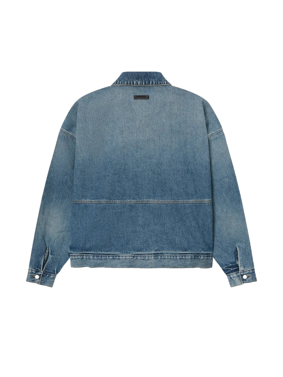Fear of God Essentials Denim Trucker Jacket Jakke Denim - modostore.no