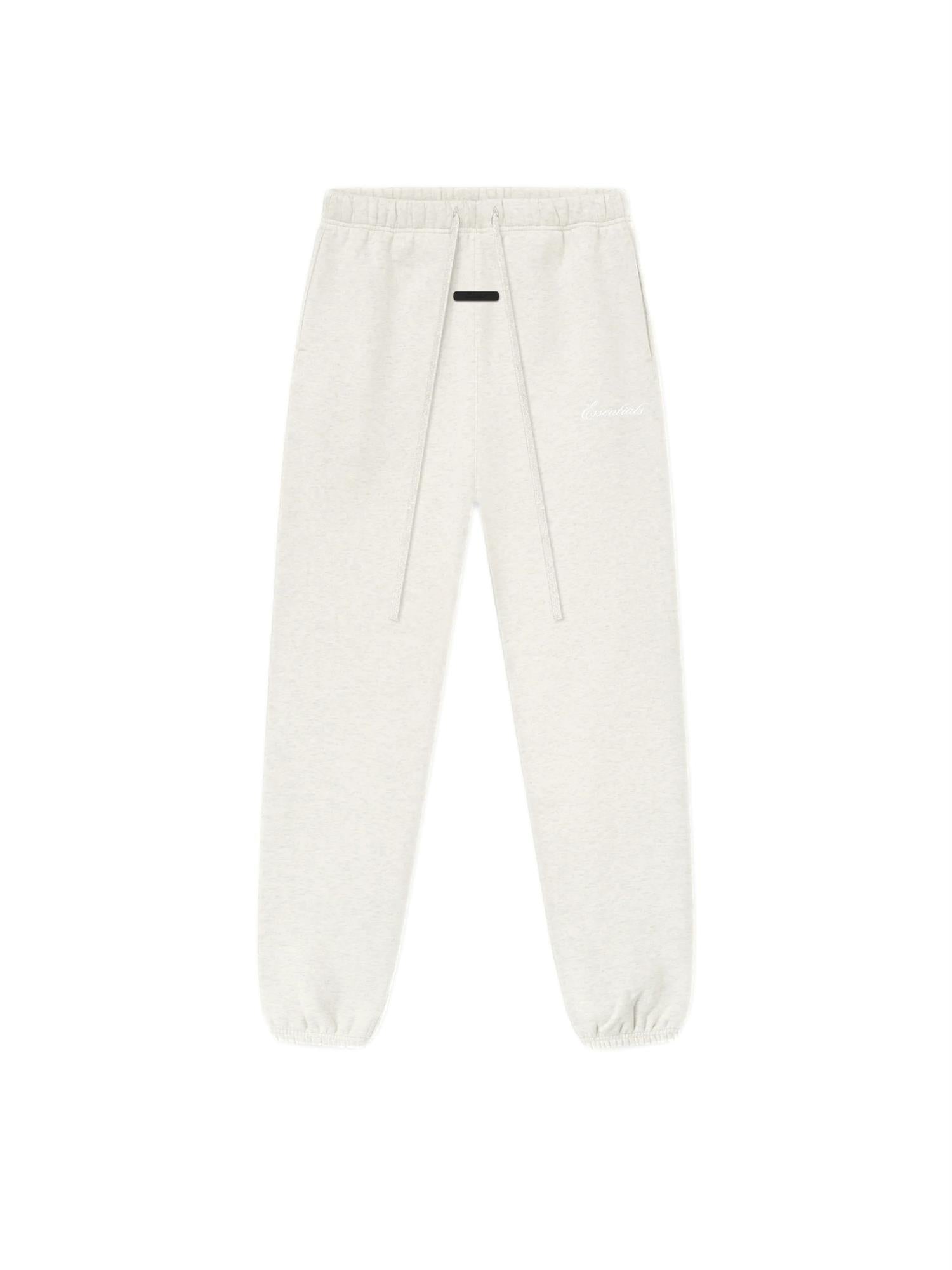 Fear of God Essentials Signature Classic Sweatpant Shorts Lys Grå Melert - modostore.no