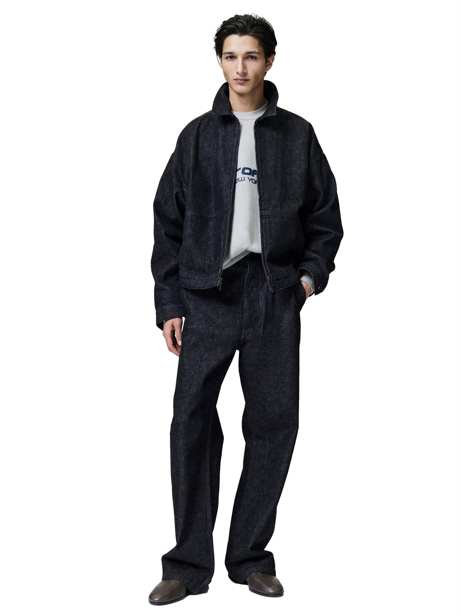 Fear of God Essentials Work Jacket Jakke Grå Denim - modostore.no