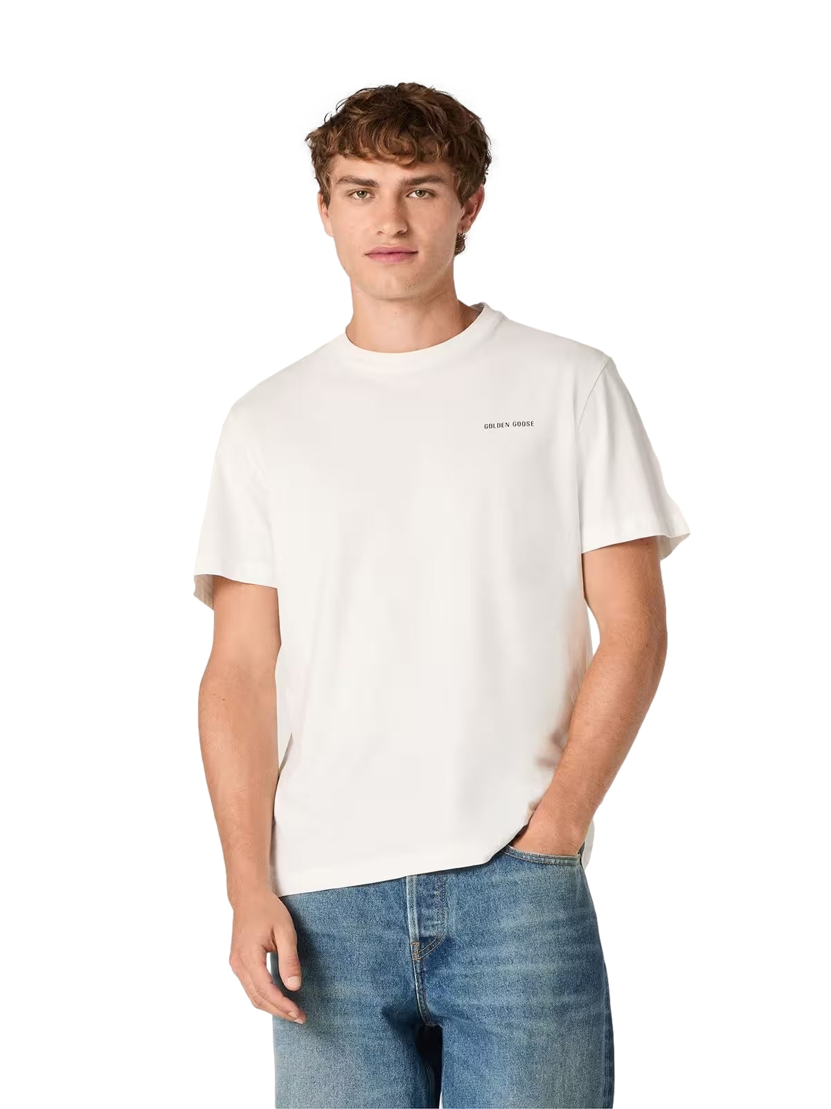 Golden Goose Journey M´s T-shirt Regular T-shirt Hvit