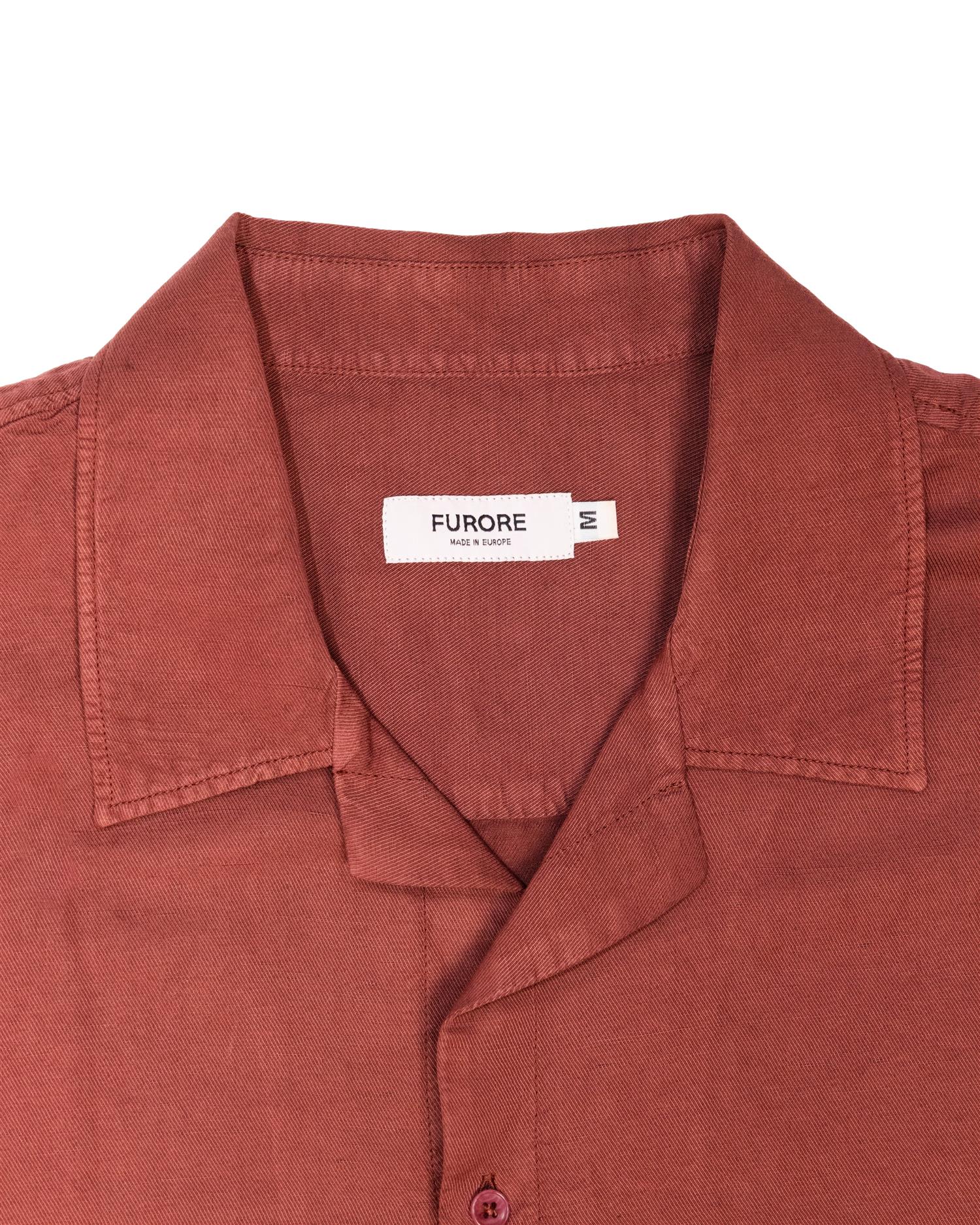 Furore Hill Short Sleeve Skjorte Rustrød - modostore.no