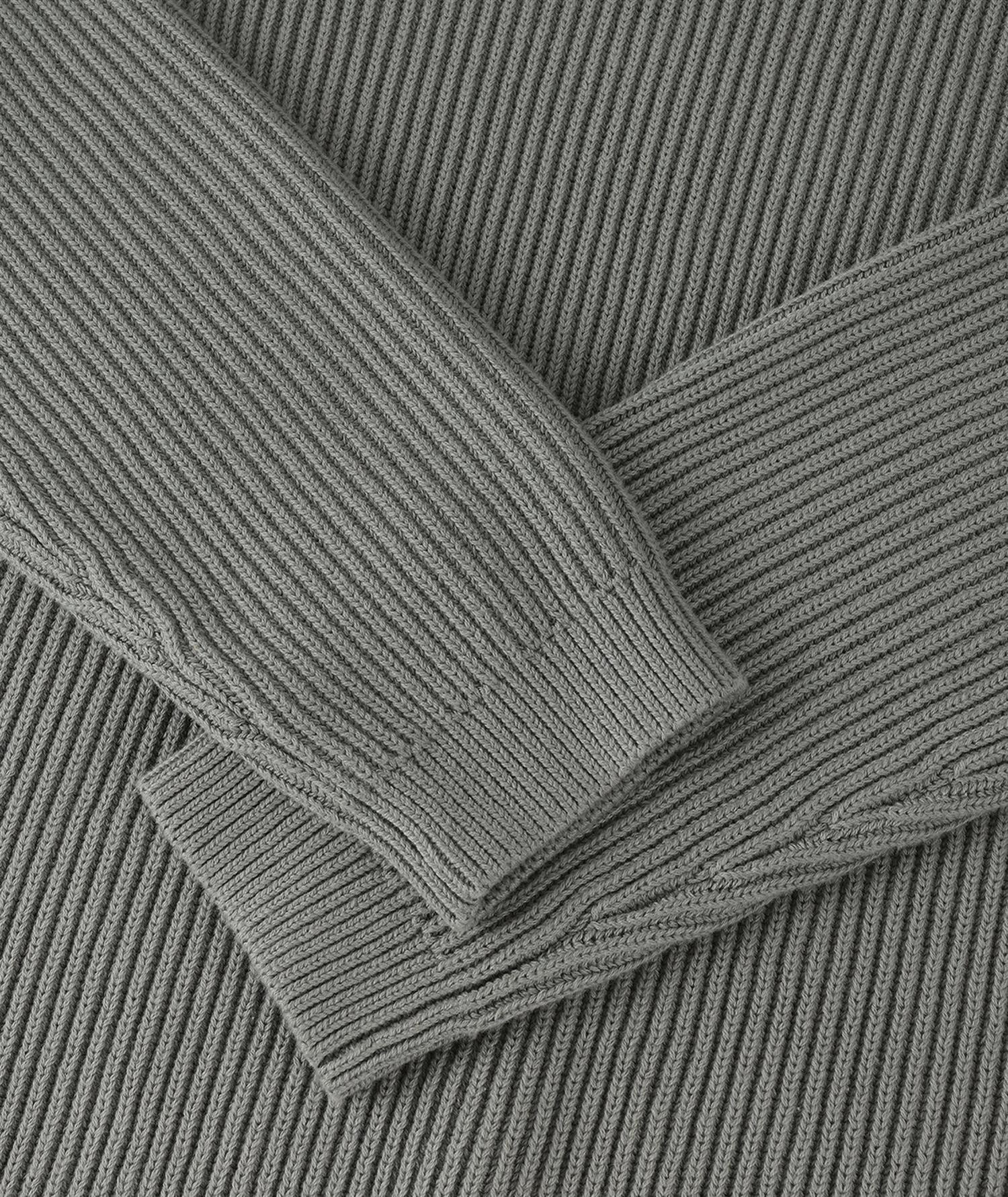 Garment Project Boxy Cotton Knit Genser Grønn - modostore.no