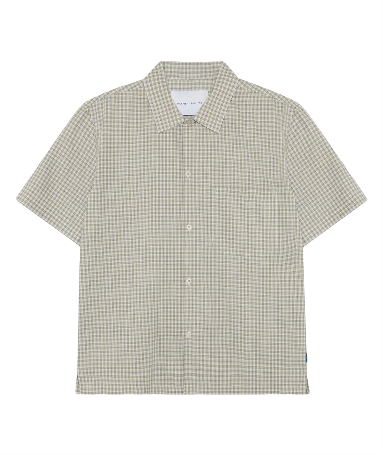 Garment Project Holiday Shirt Skjorte Grønn Mønster - modostore.no