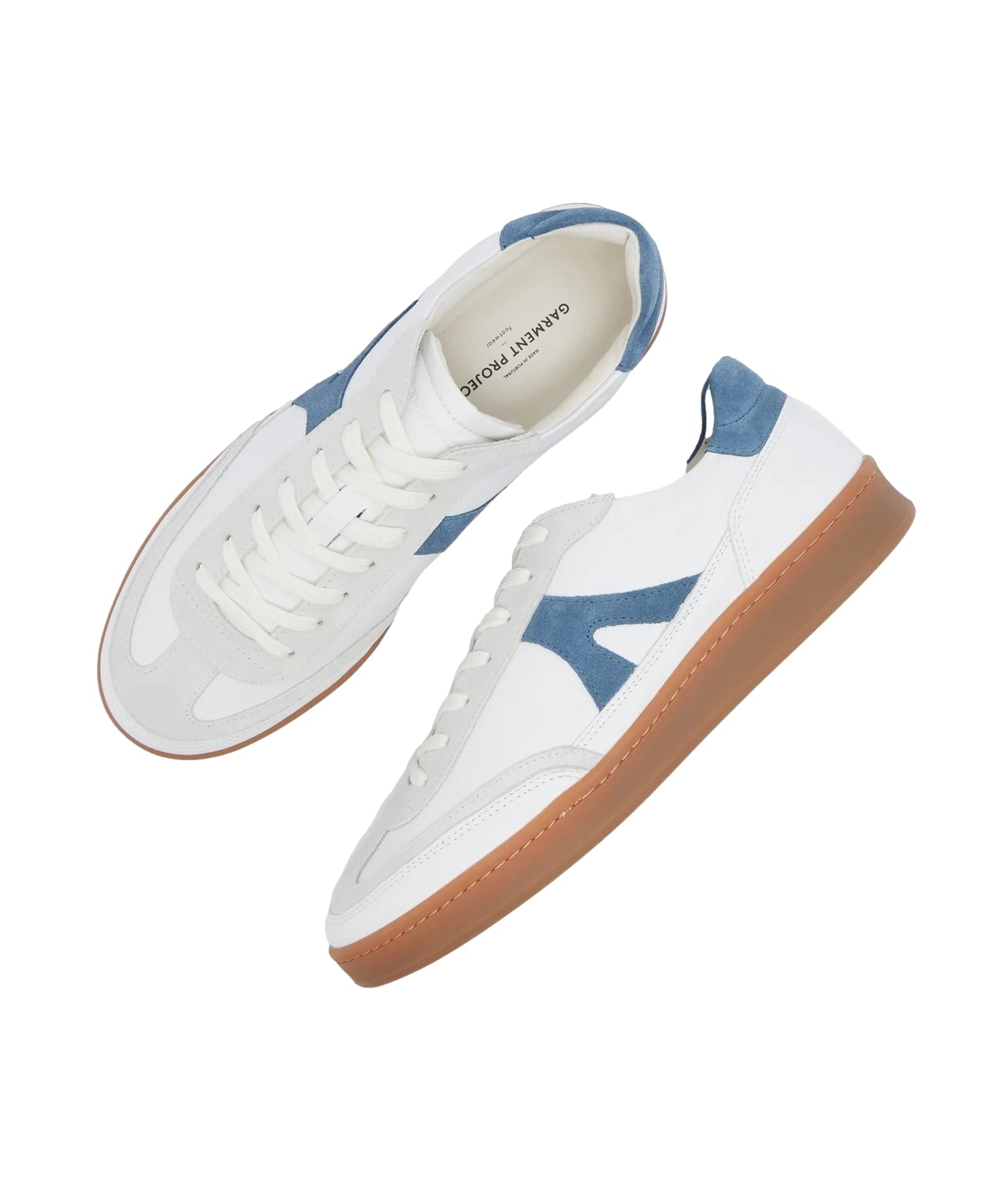 Garment Project Liga - White/Blue Leather Sko Hvit Og Mørkeblå - modostore.no