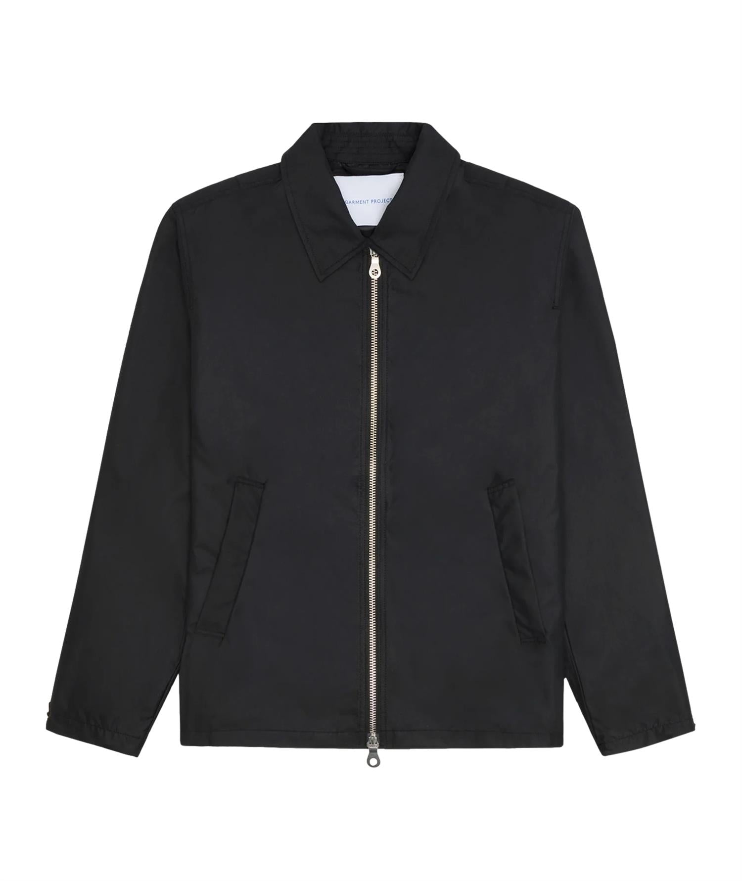Garment Project Water Repellent Zipper Jacket Jakke Sort - modostore.no