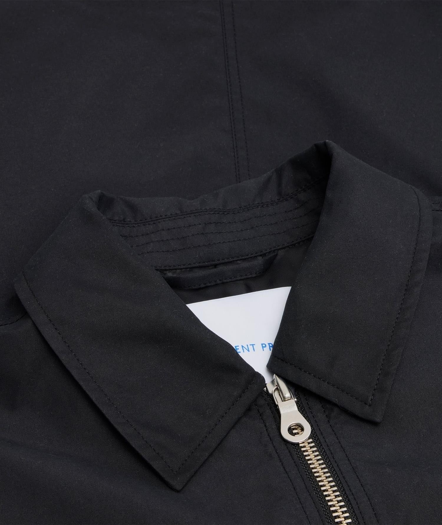 Garment Project Water Repellent Zipper Jacket Jakke Sort - modostore.no