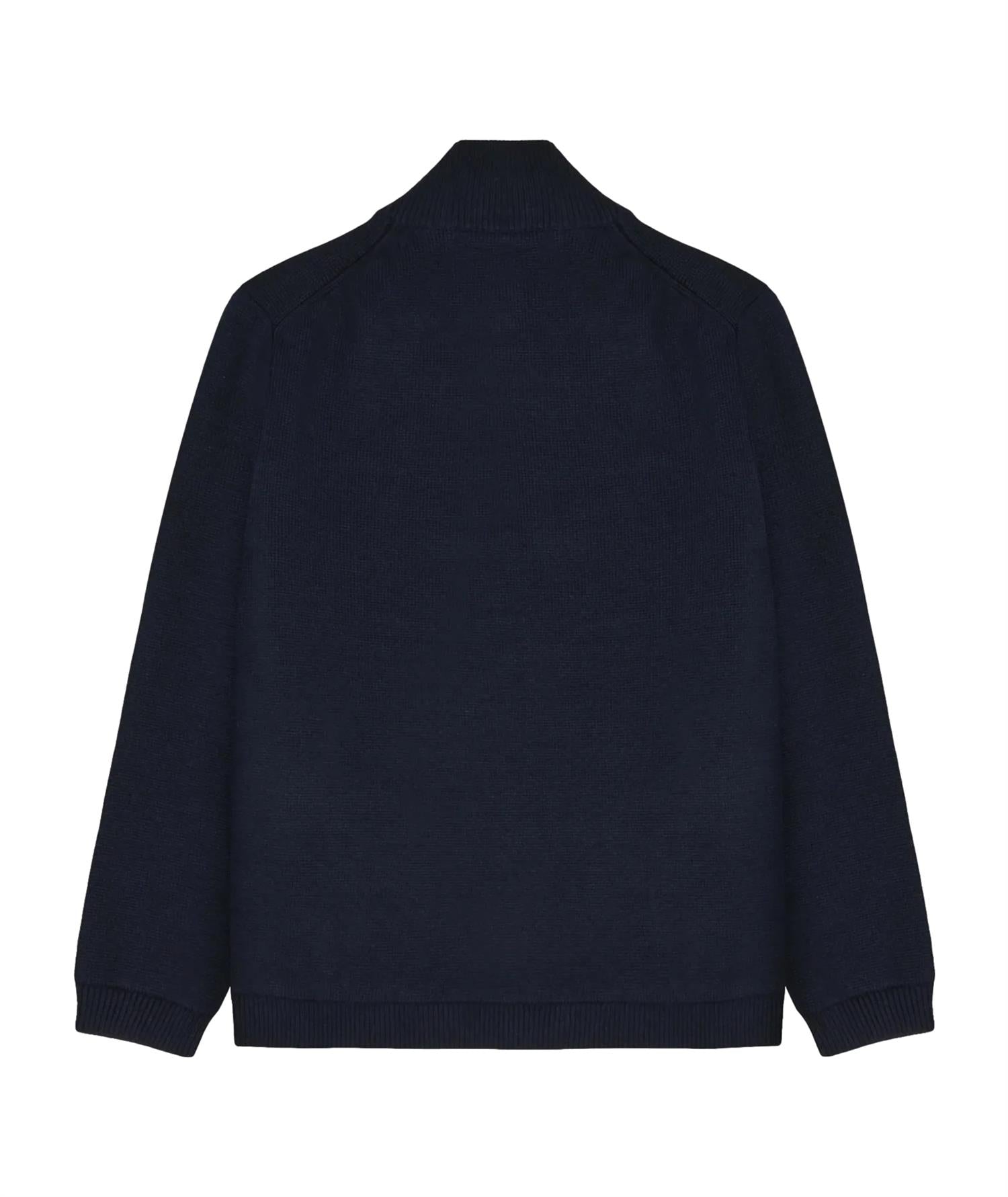 Garment Project Zipper Knit Cardigan Cardigan Mørkeblå - modostore.no