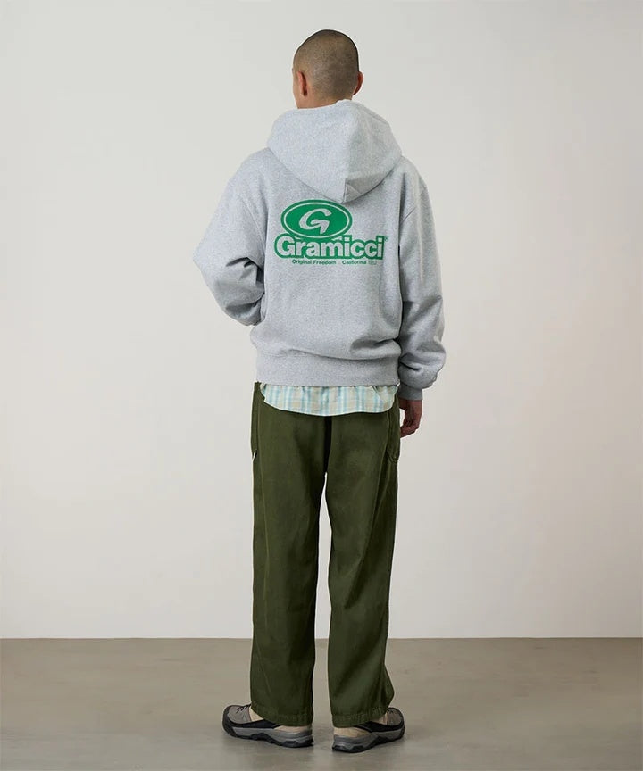 Gramicci '82 Zip Hooded Sweatshirt Heather Grey Genser Lysegrå - modostore.no