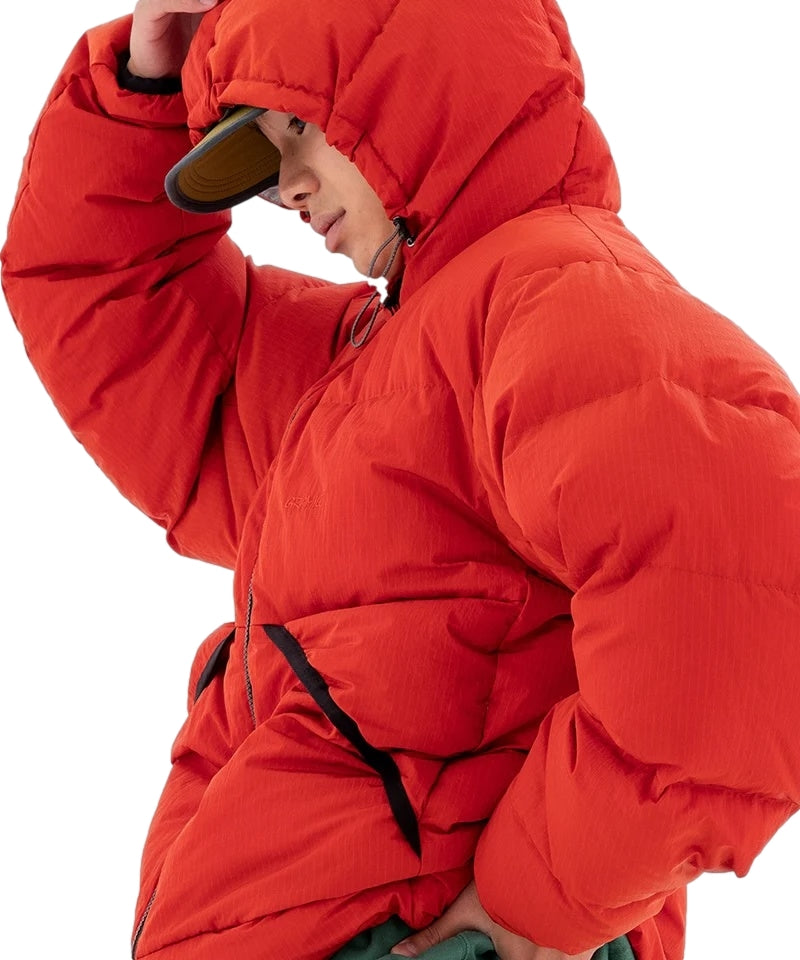Gramicci Down Puffer Hooded Jacket Jakke Rød - modostore.no