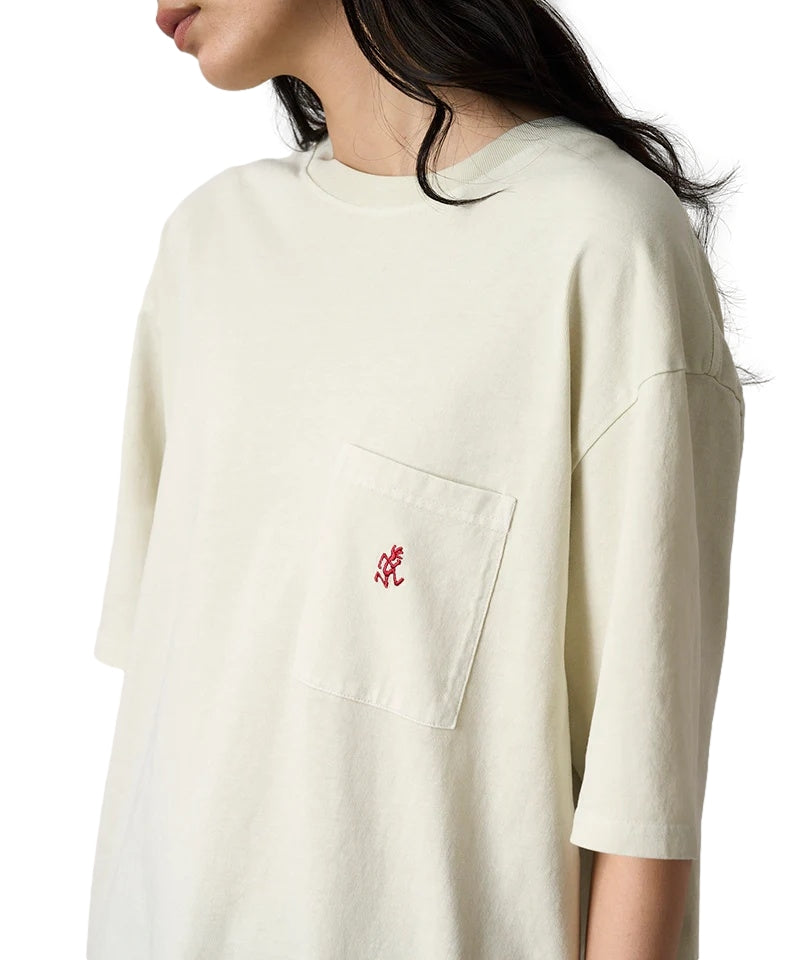 Gramicci ONE POINT TEE PIGMENT DYED T-shirt Off-White - modostore.no