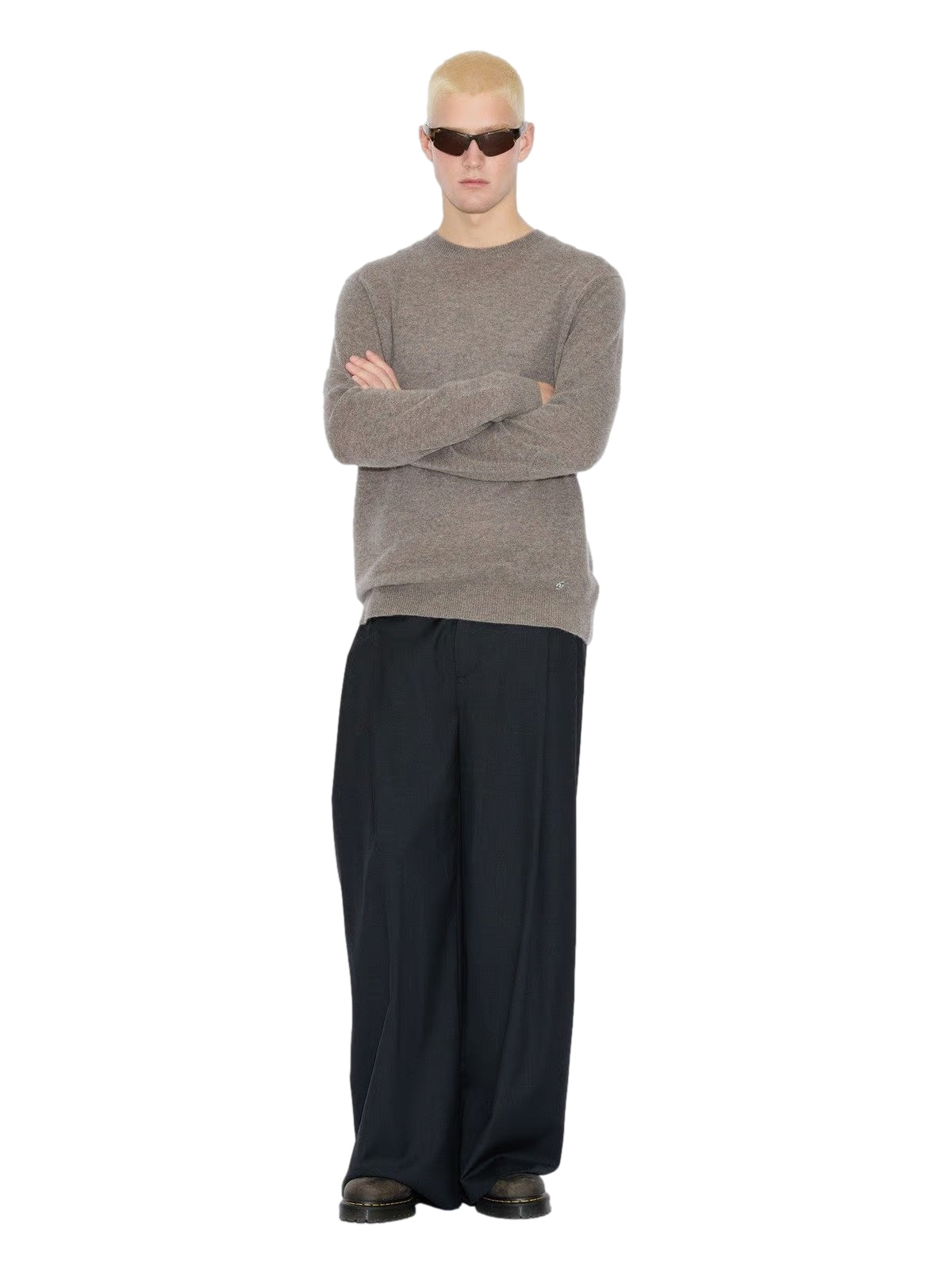 Holzweiler Cashmere Crew Genser Taupe - modostore.no