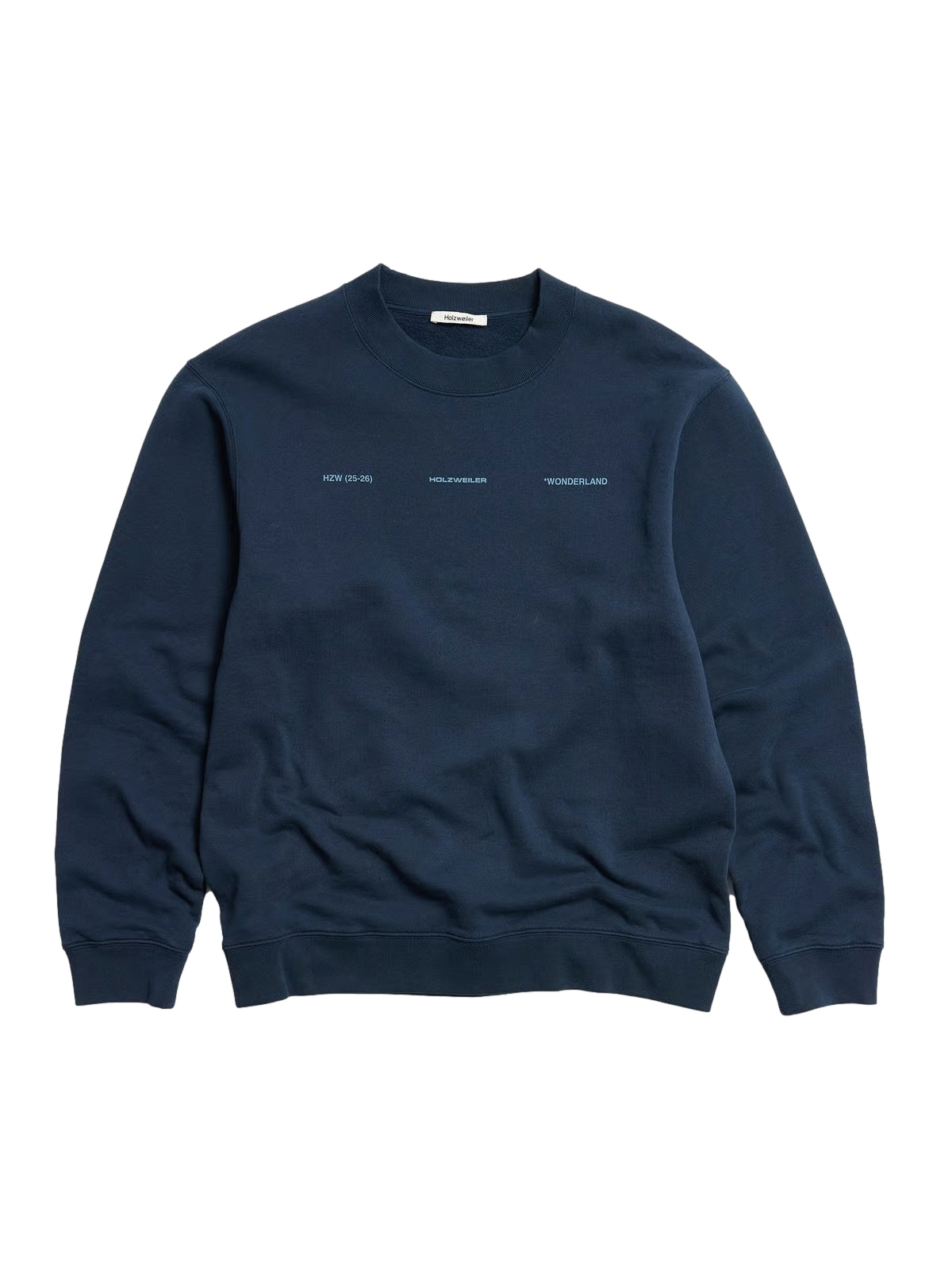 Holzweiler Duke National Crew Crewneck Mørkeblå - modostore.no
