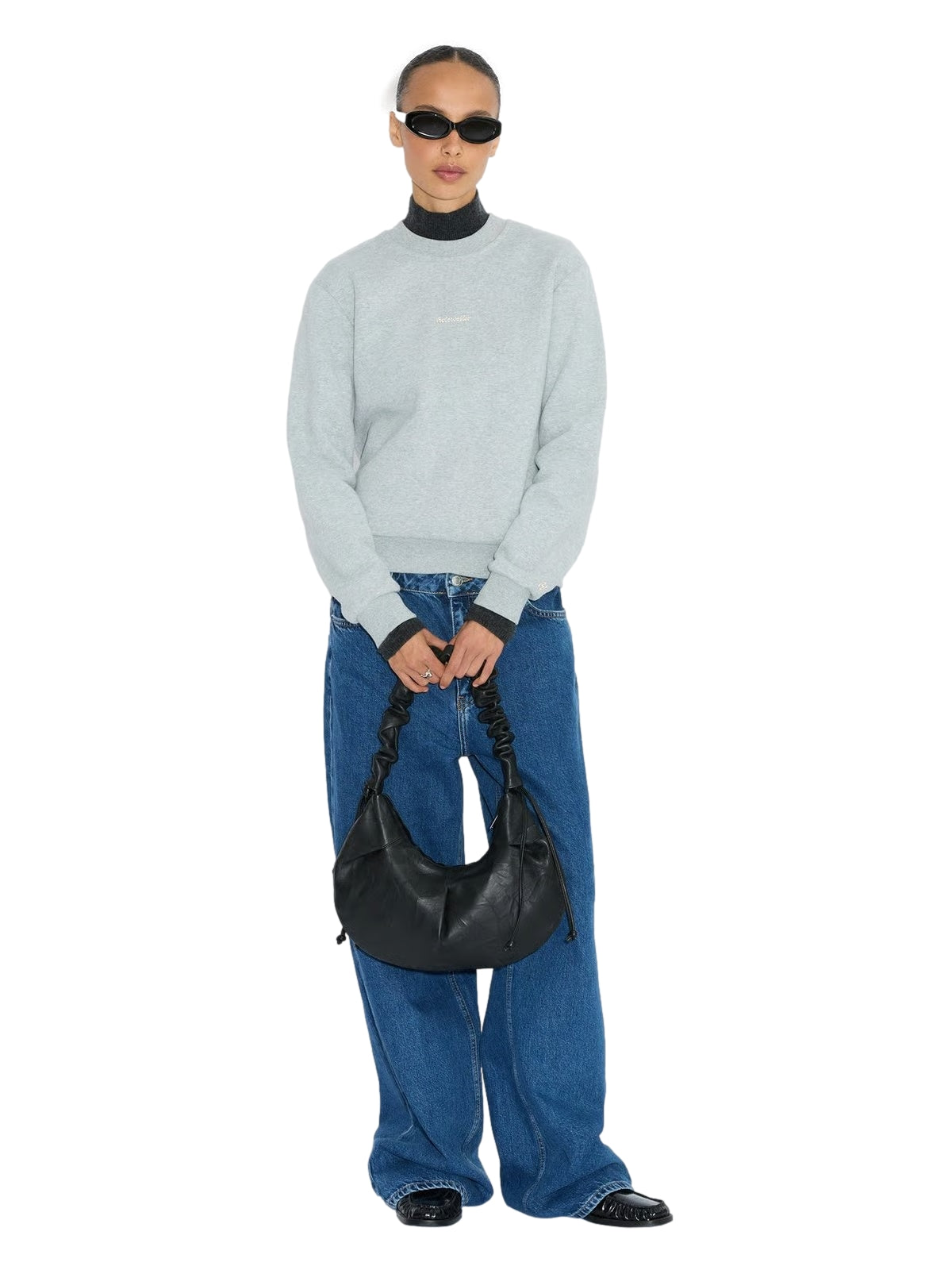 Holzweiler Leni Slouchy Leather Cocoon Leather Bag Veske Sort - modostore.no