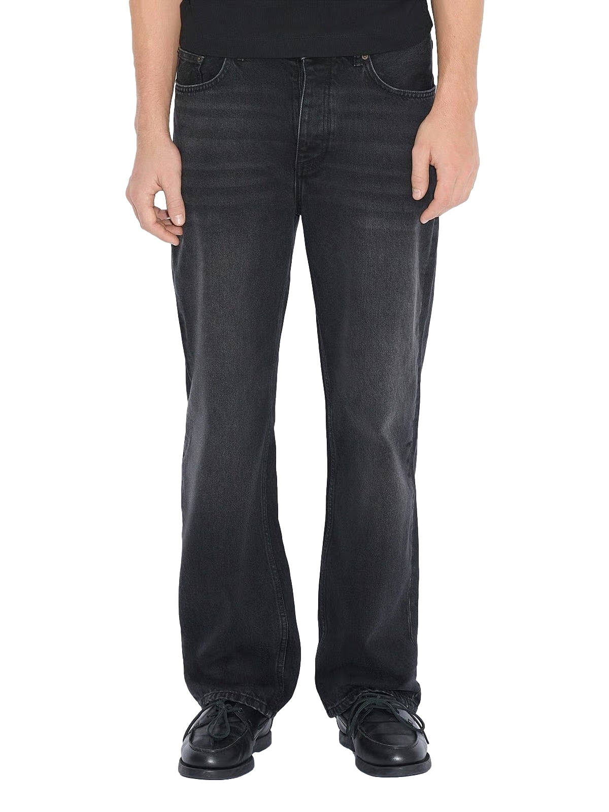 Holzweiler M Straight Jeans Jeans Vasket Sort - modostore.no