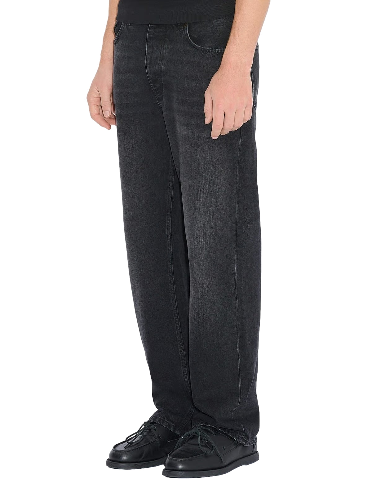 Holzweiler M Straight Jeans Jeans Vasket Sort - modostore.no