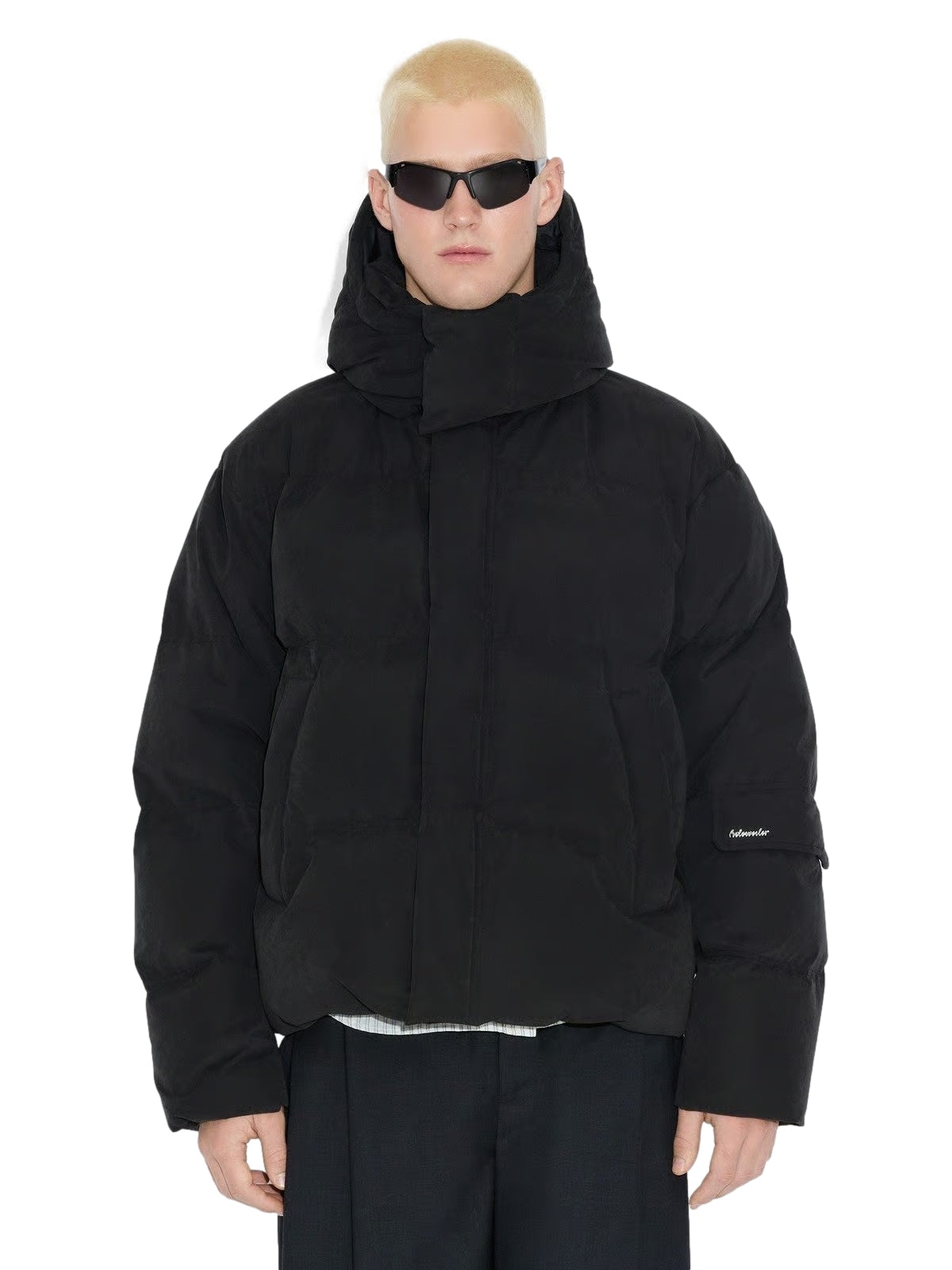 Holzweiler Narvik Brushed Down Jacket Jakke Sort - modostore.no