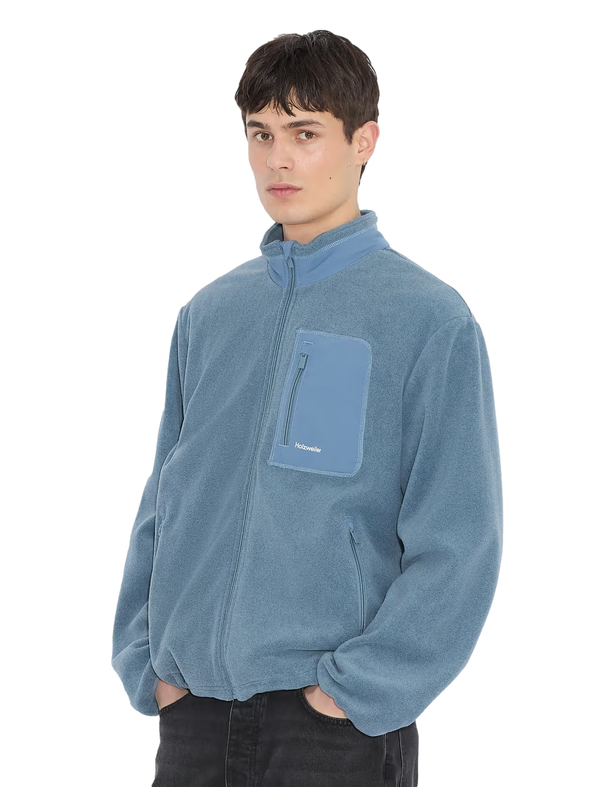 Holzweiler Regular Fleece Jacket Jakke Blå - modostore.no