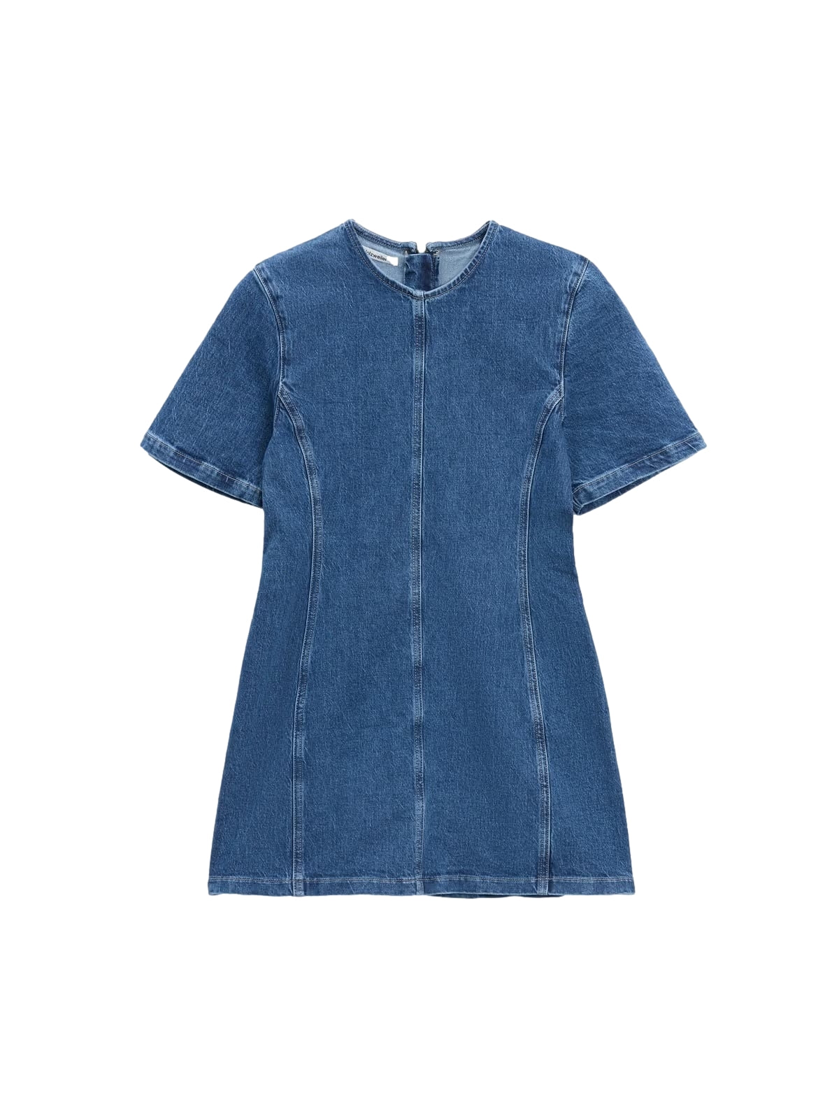 Holzweiler Short Denim Dress Kjole Denim - modostore.no