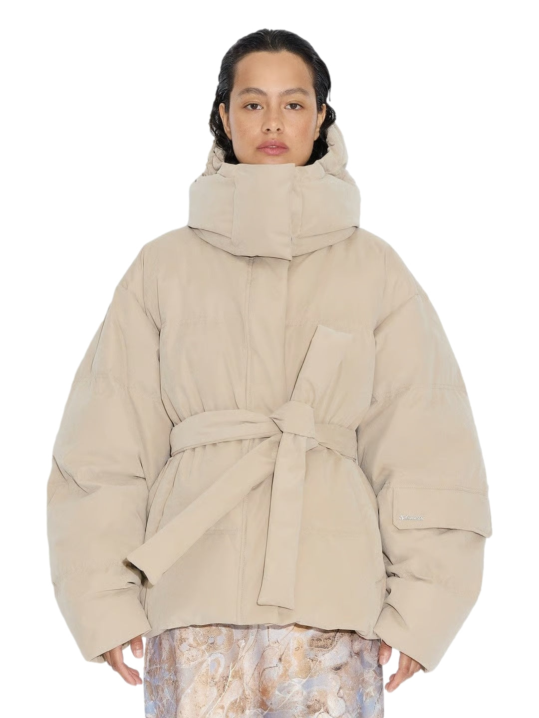 Holzweiler Steilia Brushed Down Jkt Jakke Beige - modostore.no