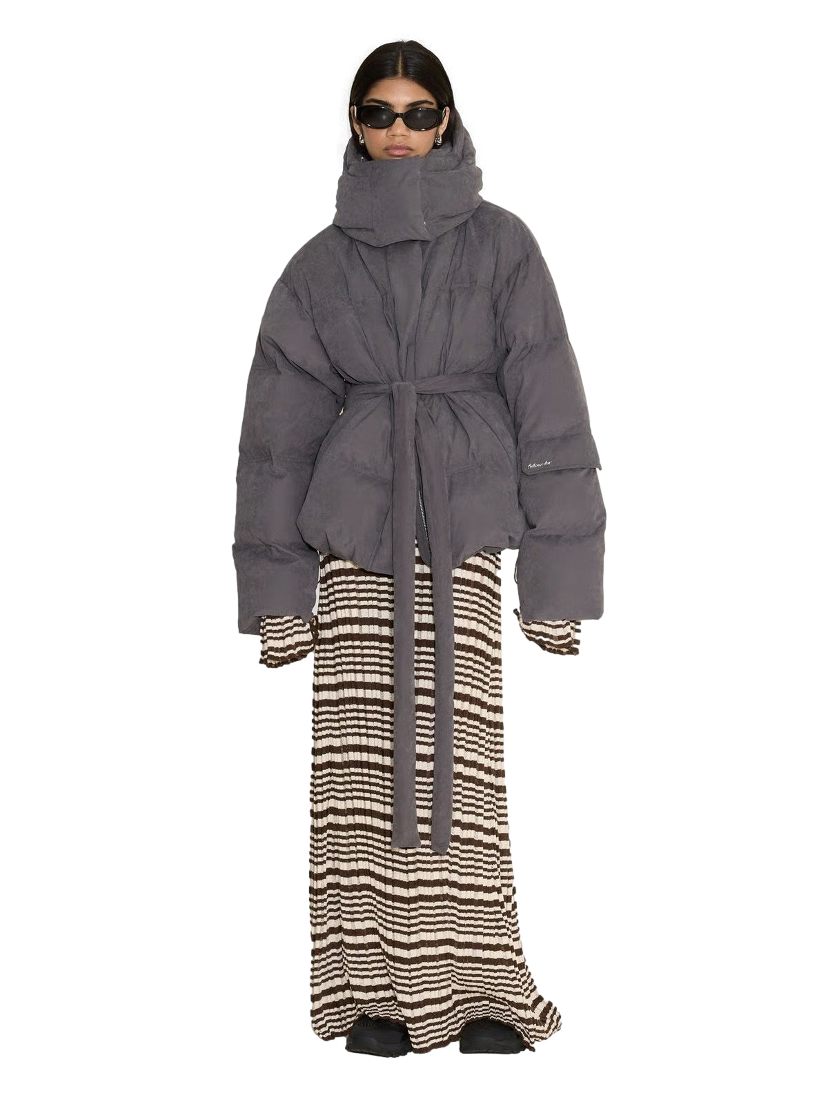 Holzweiler Steilia Brushed Down Jkt Jakke Grå - modostore.no