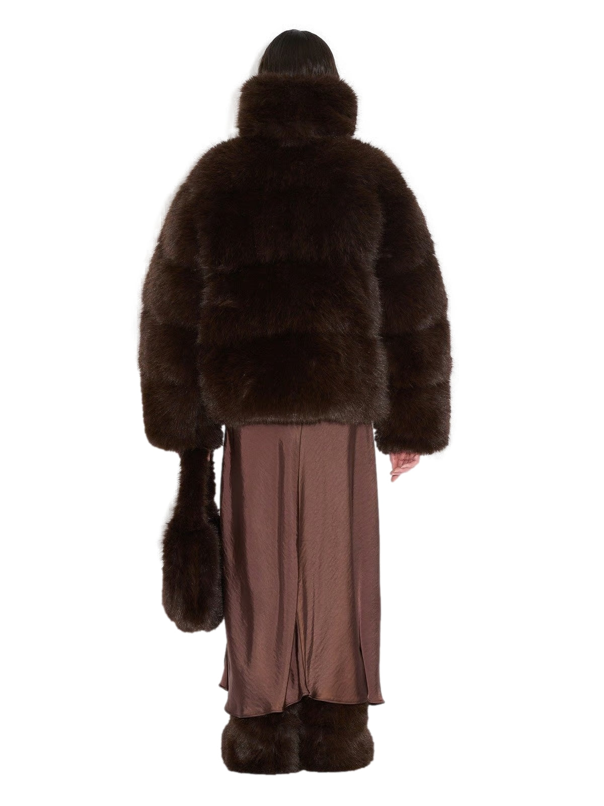 Holzweiler Steilia Fauxfur Down Jkt Jakke Brun - modostore.no