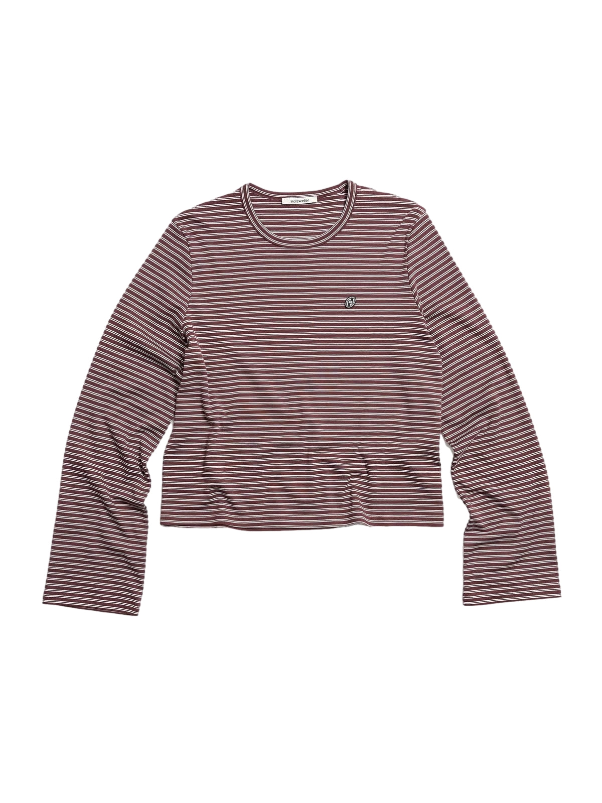 Holzweiler Street Stripe LS Topp Burgunder Striper - modostore.no