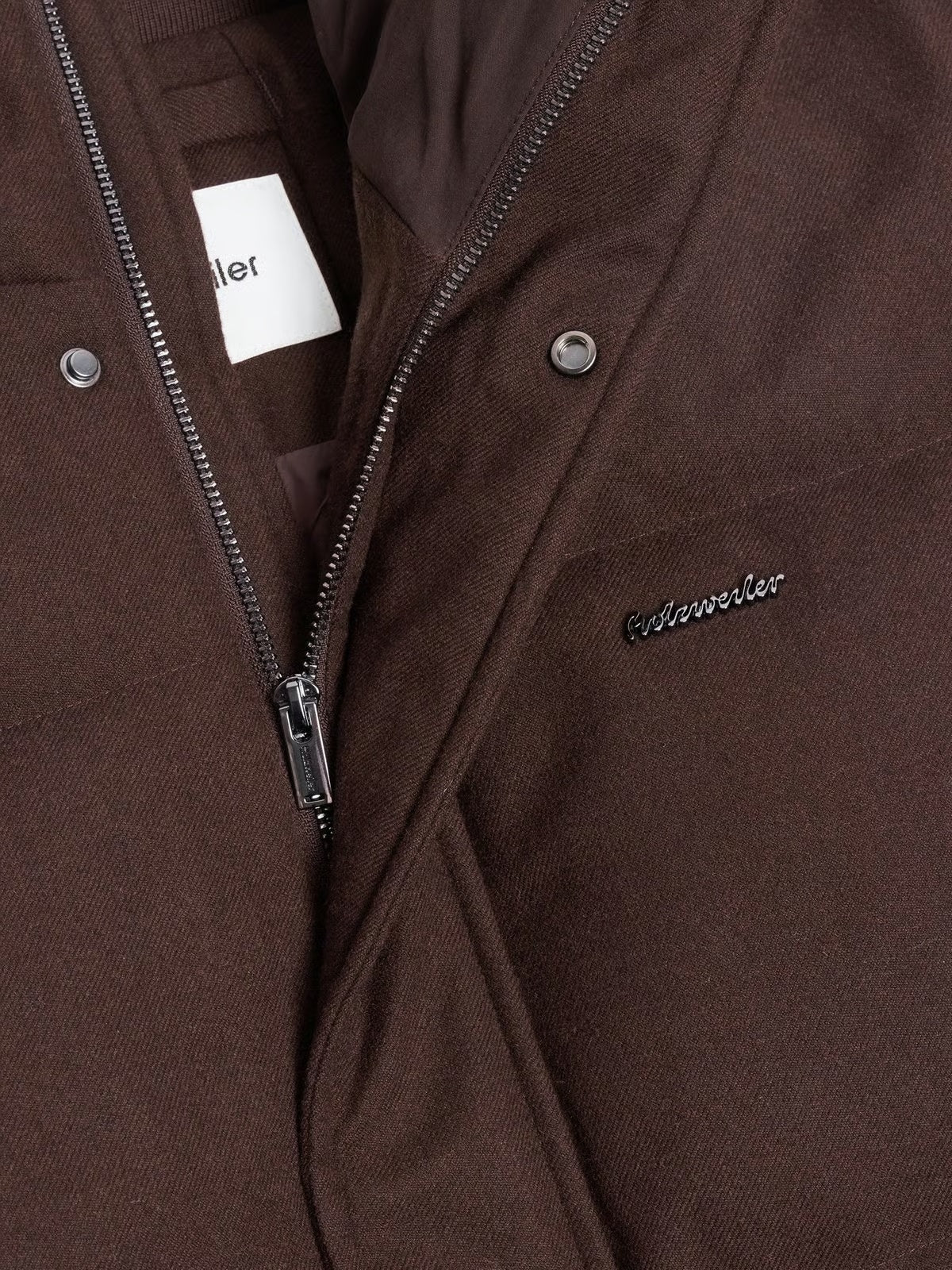 Holzweiler Tech Wool Down Jacket Jakke Brun - modostore.no