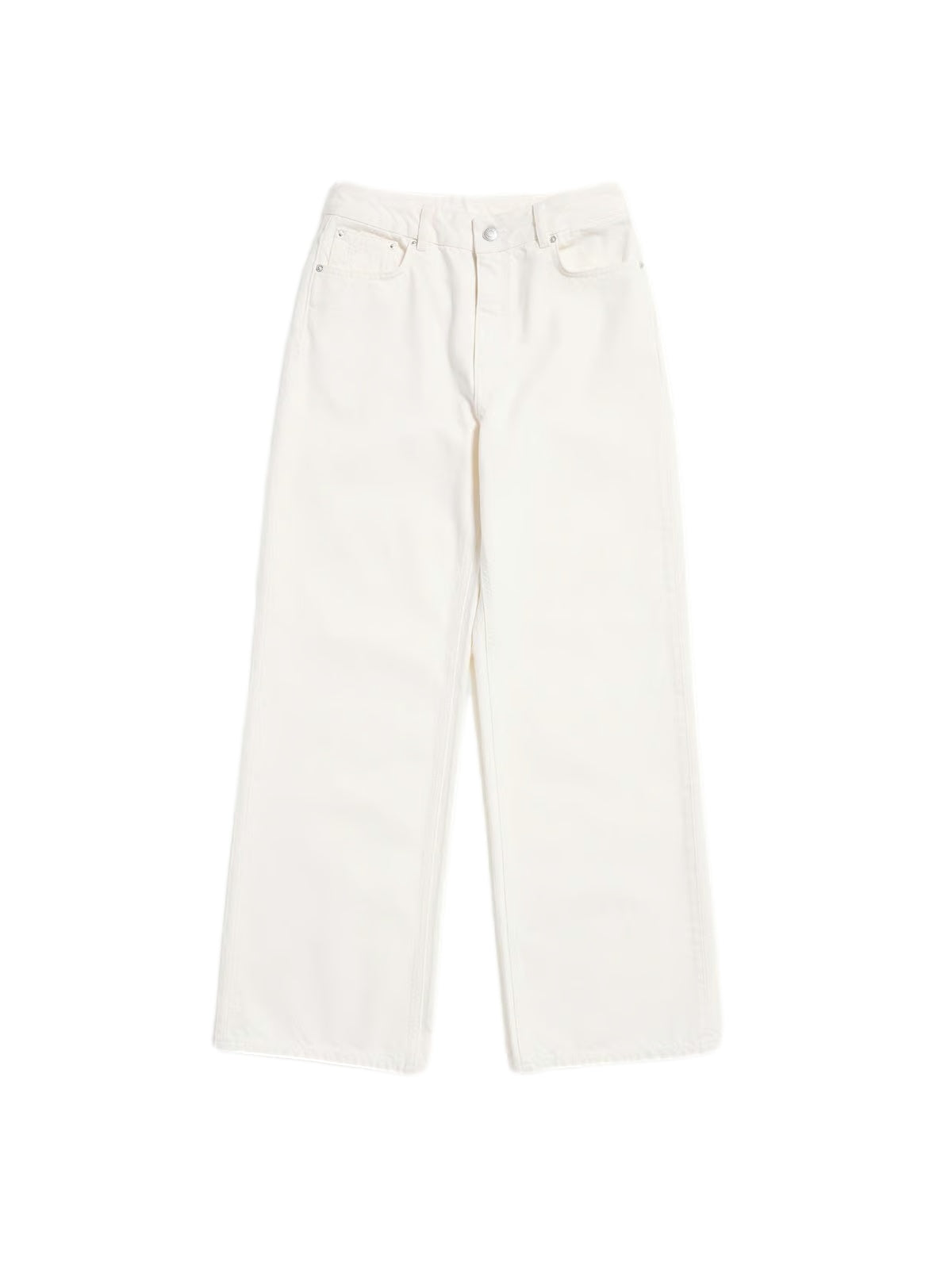 Holzweiler W Wide-Leg Jeans Jeans Ecru - modostore.no