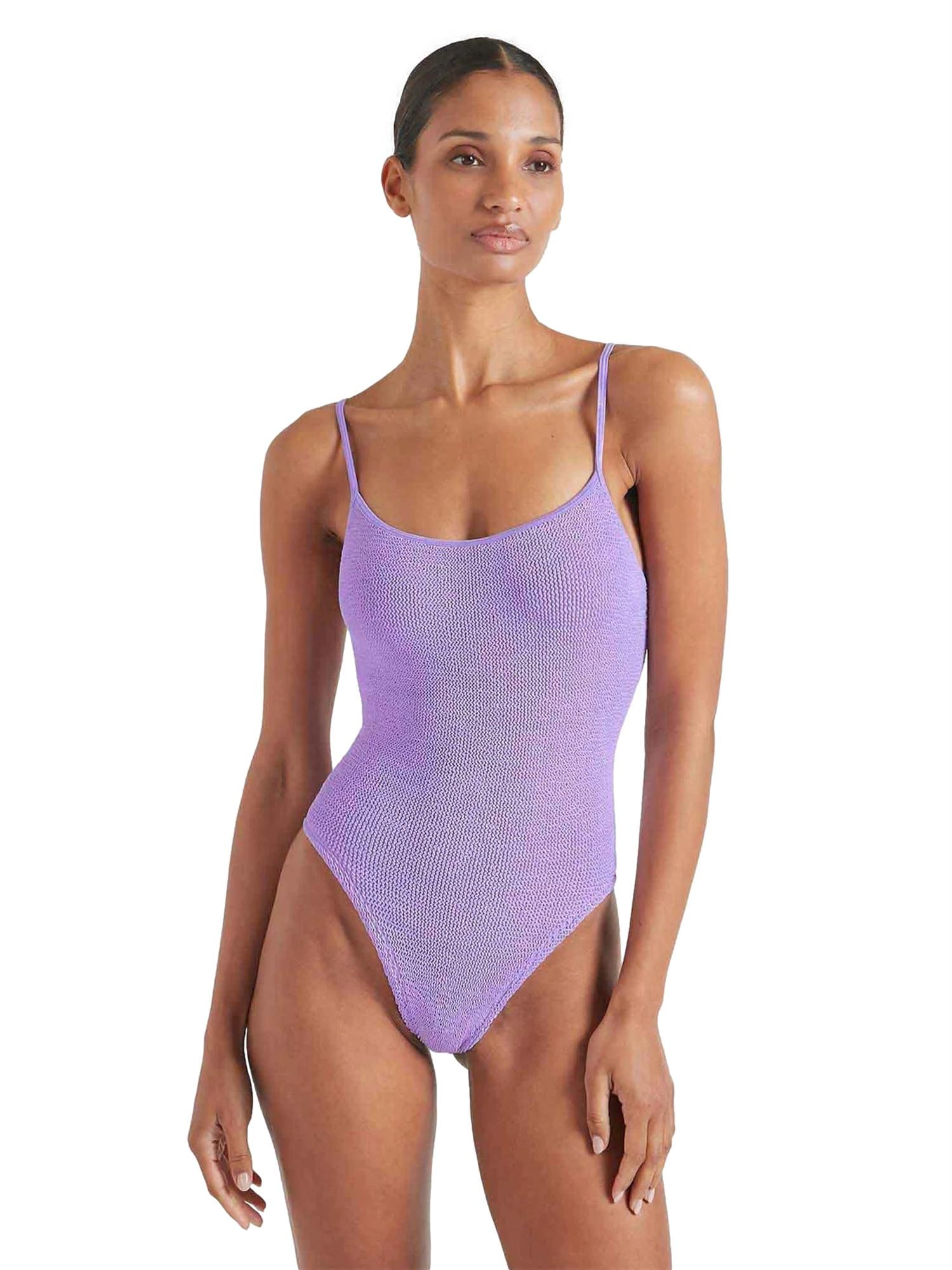 Hunza G Pamela Swim Lilac Badedrakt Lilla - modostore.no