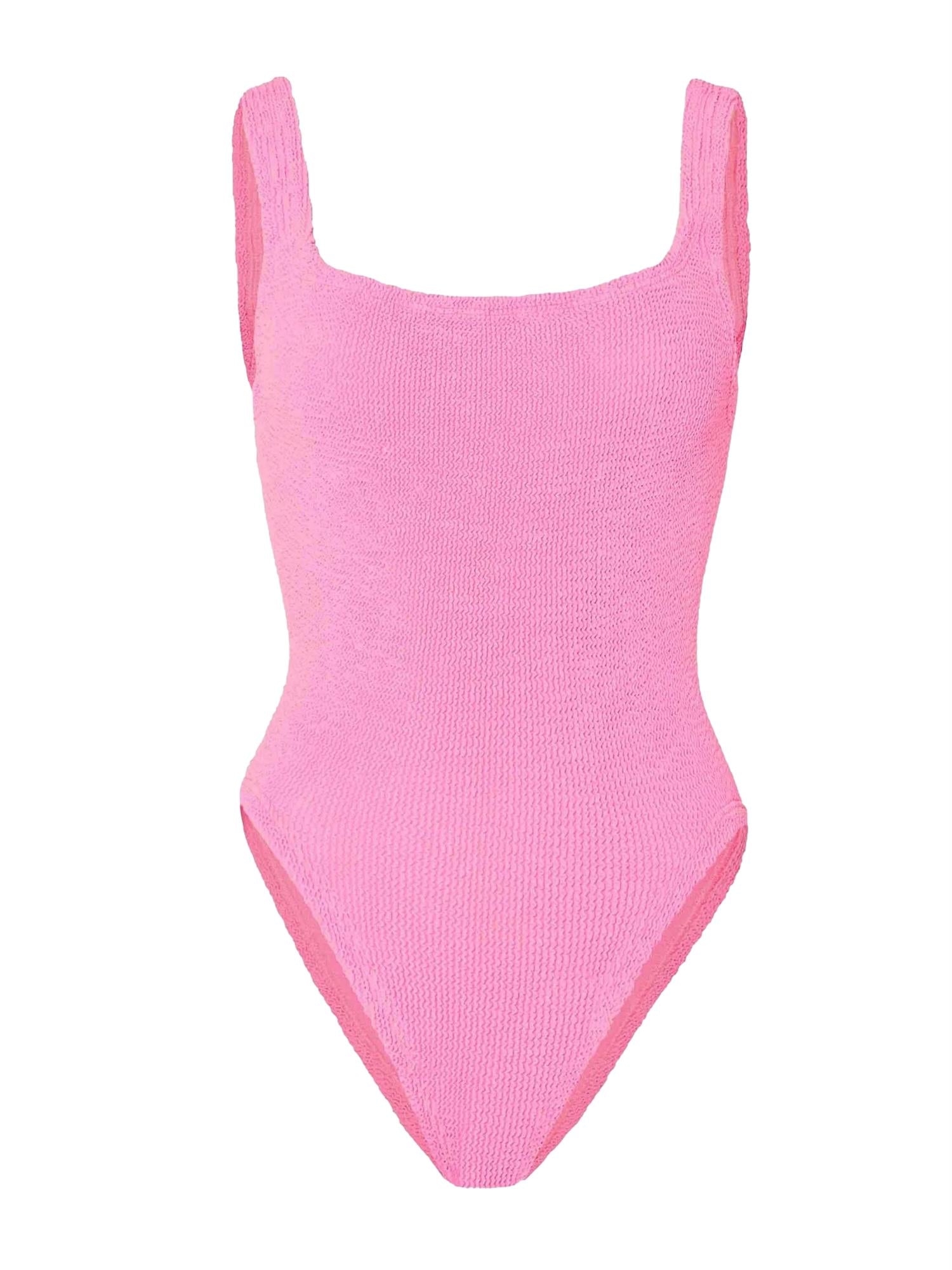 Hunza G Square Neck Swim Bubblegum Badedrakt Rosa - modostore.no