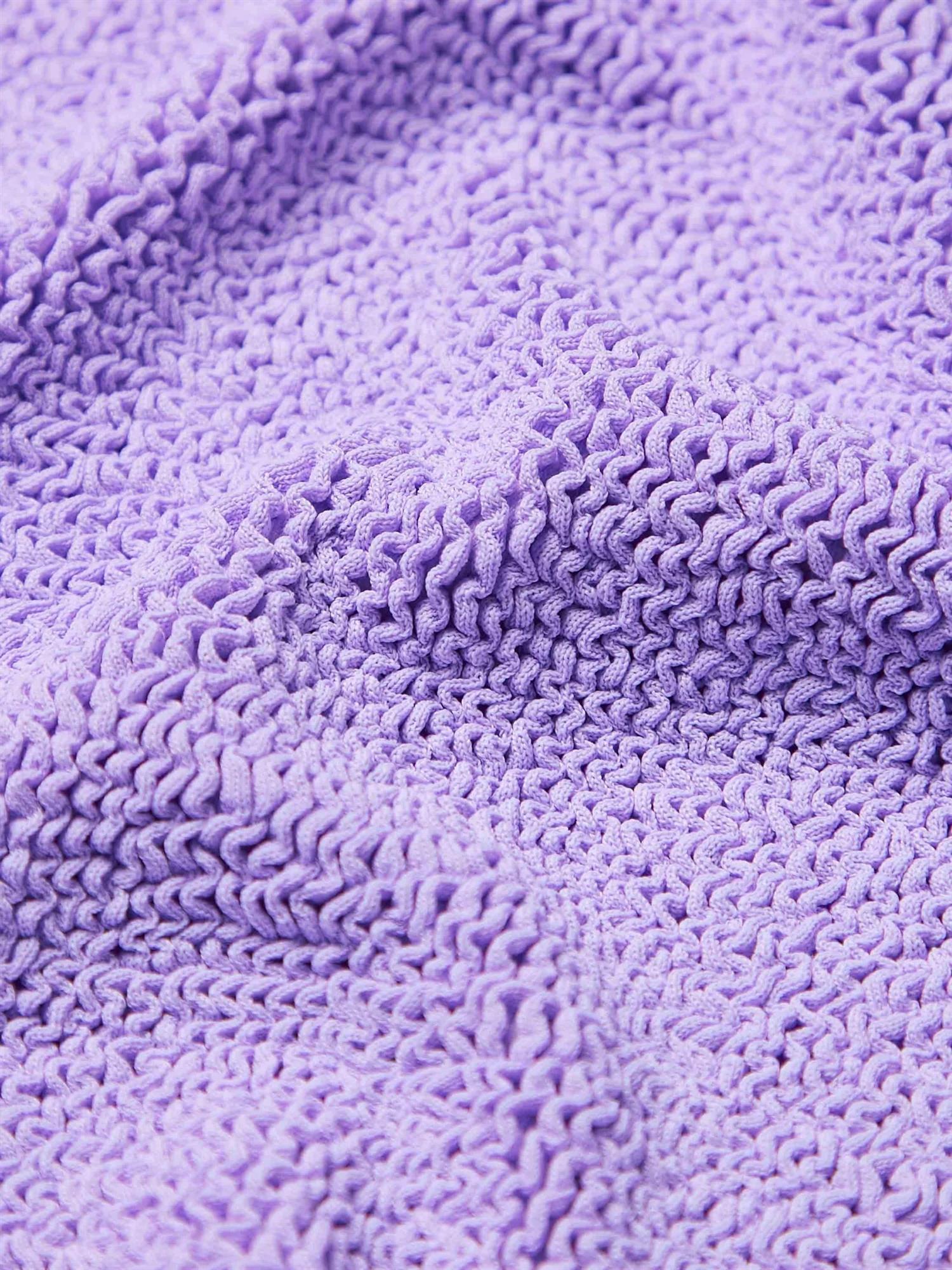 Hunza G Square Neck Swim Lilac Badedrakt Lilla - modostore.no