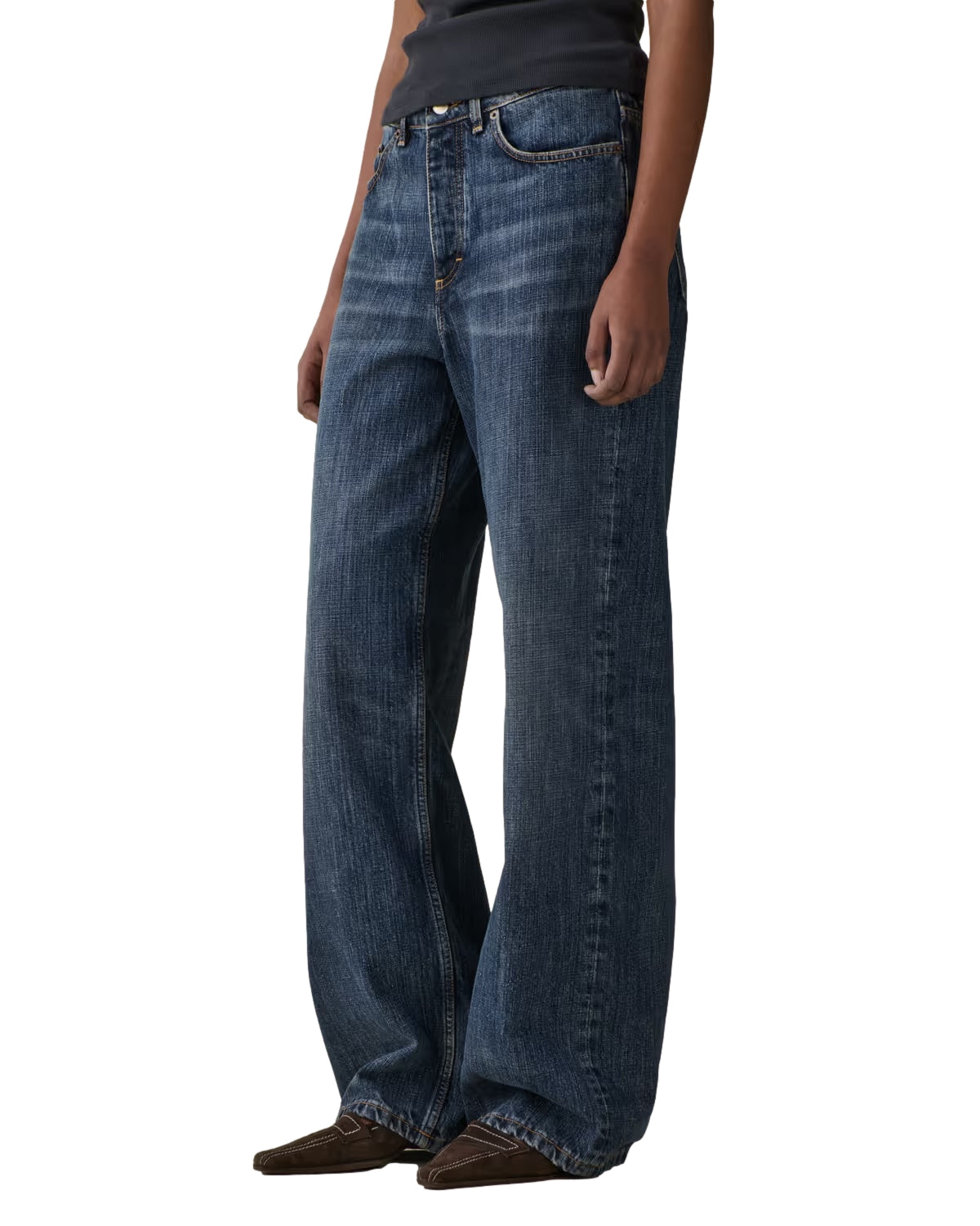 Jeanerica Belem Dark Blue Righe Jeans Mørkeblå - modostore.no