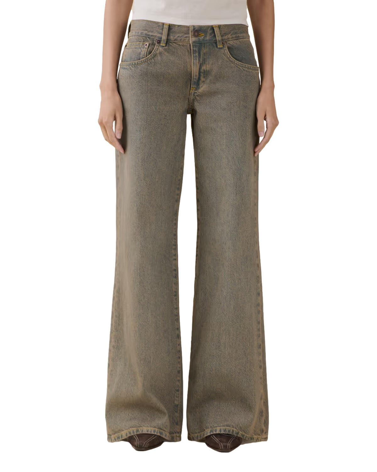 Jeanerica Kyoto Beige Tint Jeans Beige - modostore.no