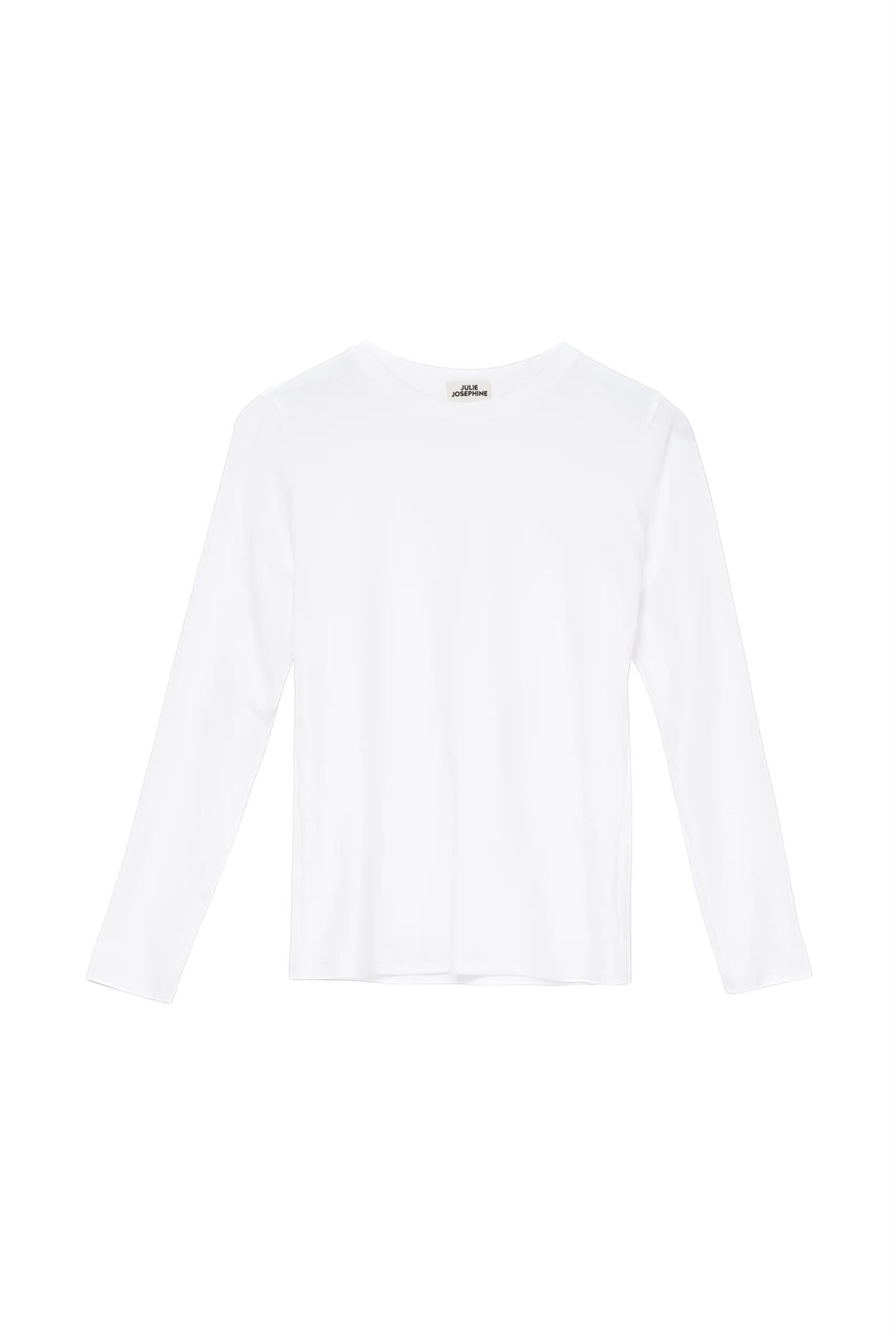 Julie Josephine Andrea Longsleeve Genser Hvit - modostore.no