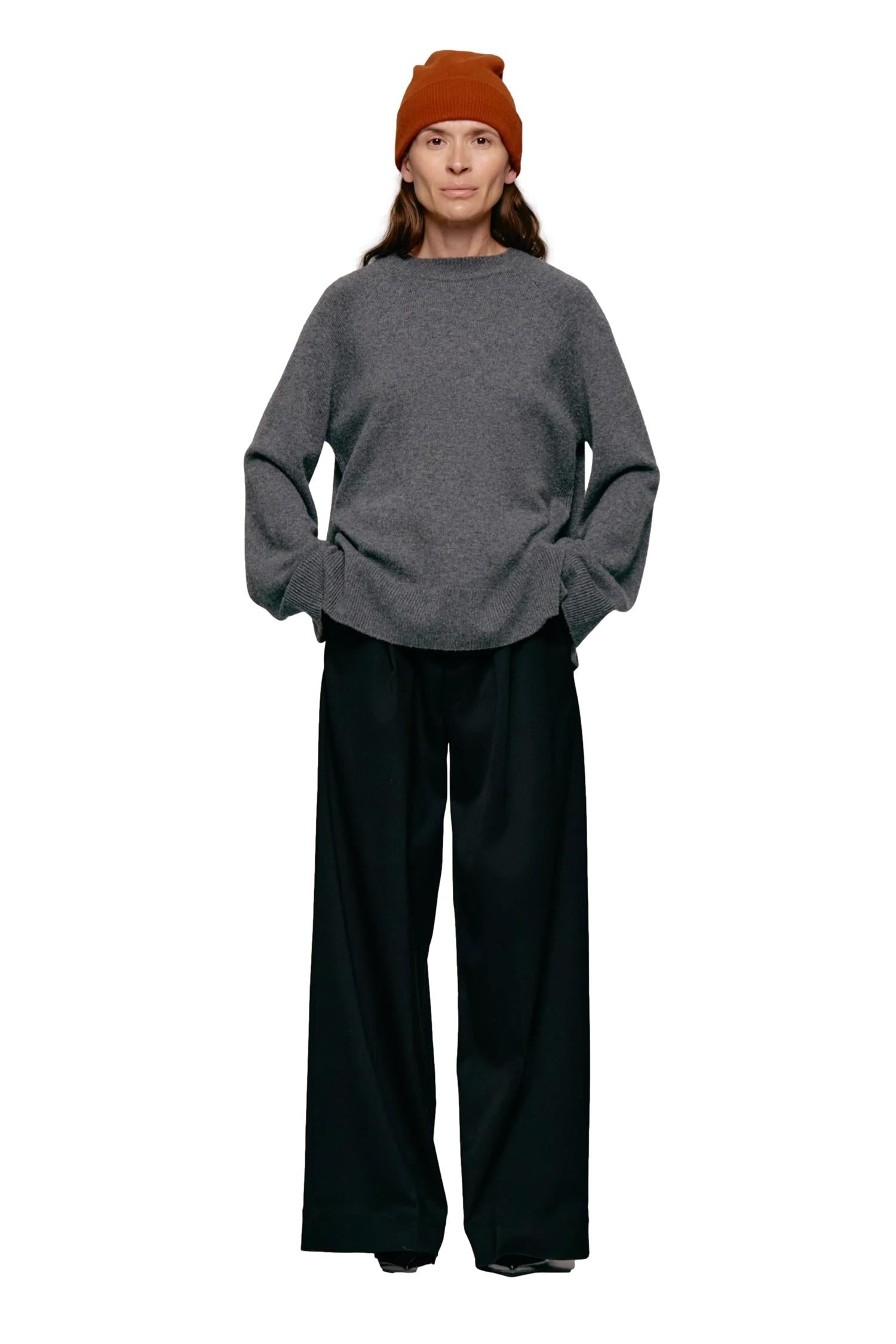 Julie Josephine Olava Sweater Genser Mørkegrå - modostore.no
