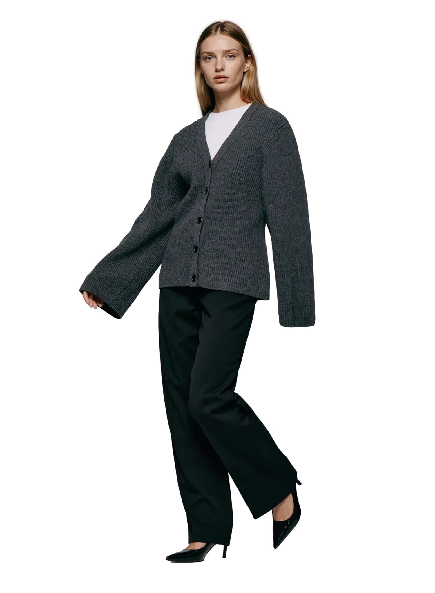 Julie Josephine Ragna Cardigan Cardigan Mørkegrå - modostore.no