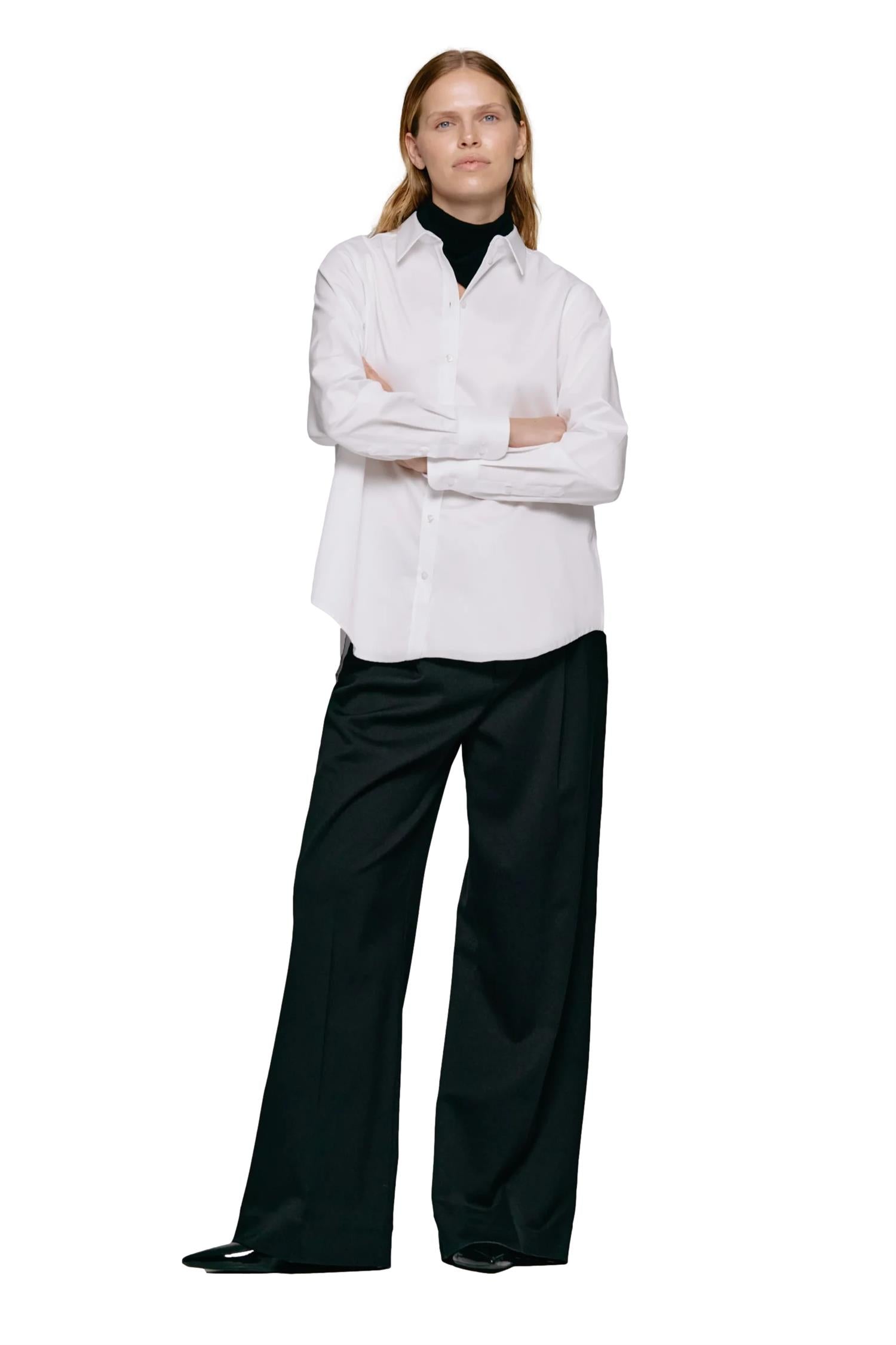 Julie Josephine Sophie Shirt Skjorte Hvit - modostore.no