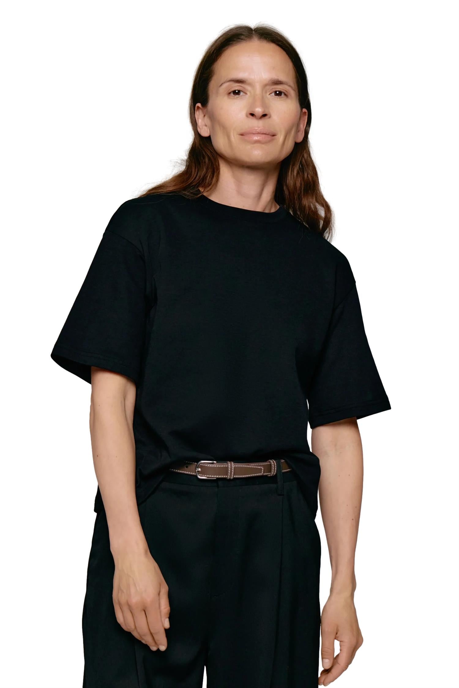 Julie Josephine Stella Tee T-shirt Sort - modostore.no