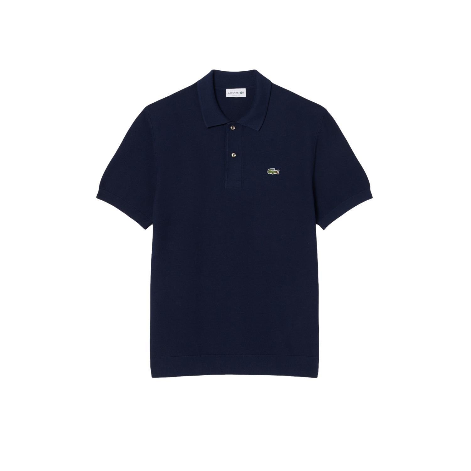 Lacoste Classic Fit Knitted Polo Shirt T-shirt Navy - modostore.no