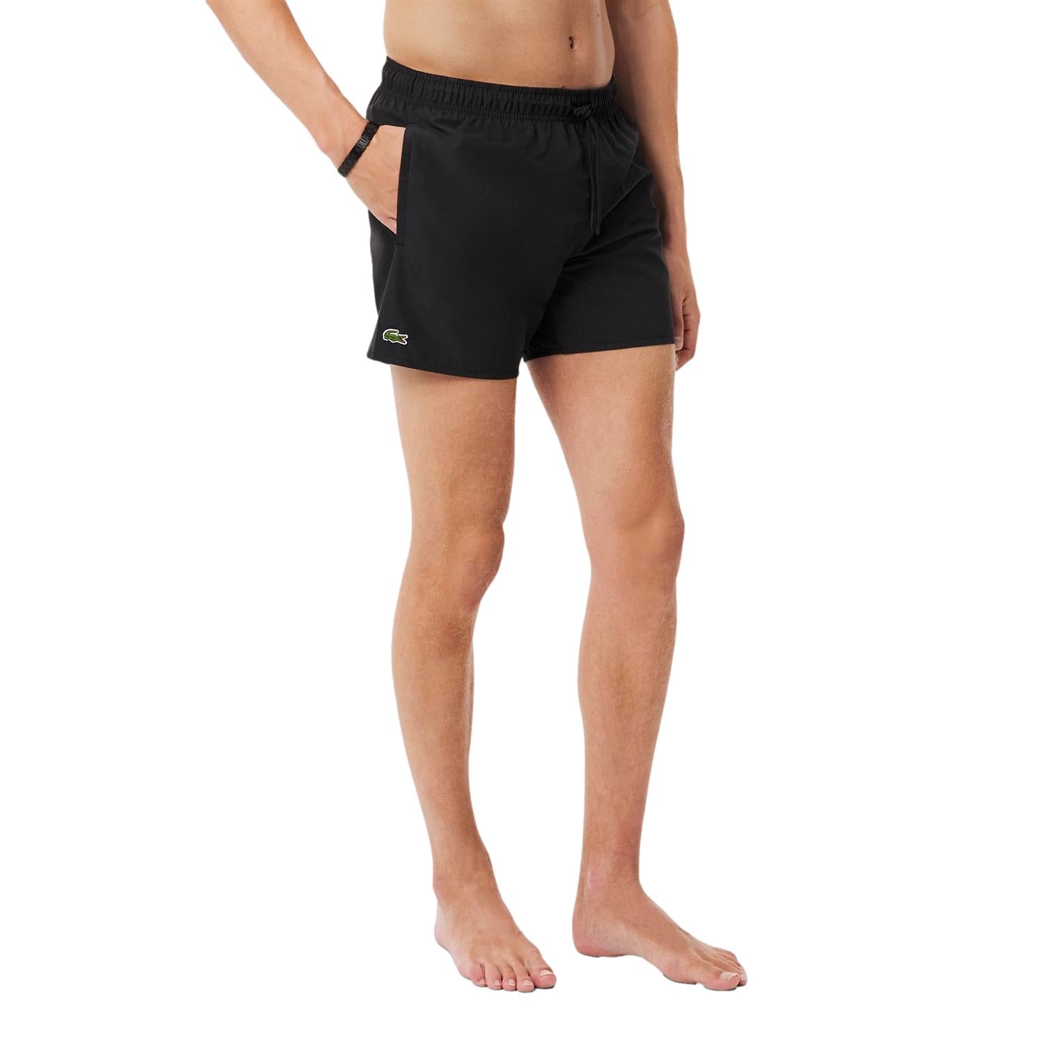 Lacoste Quick-Dry Swim Trunks Shorts Sort - modostore.no