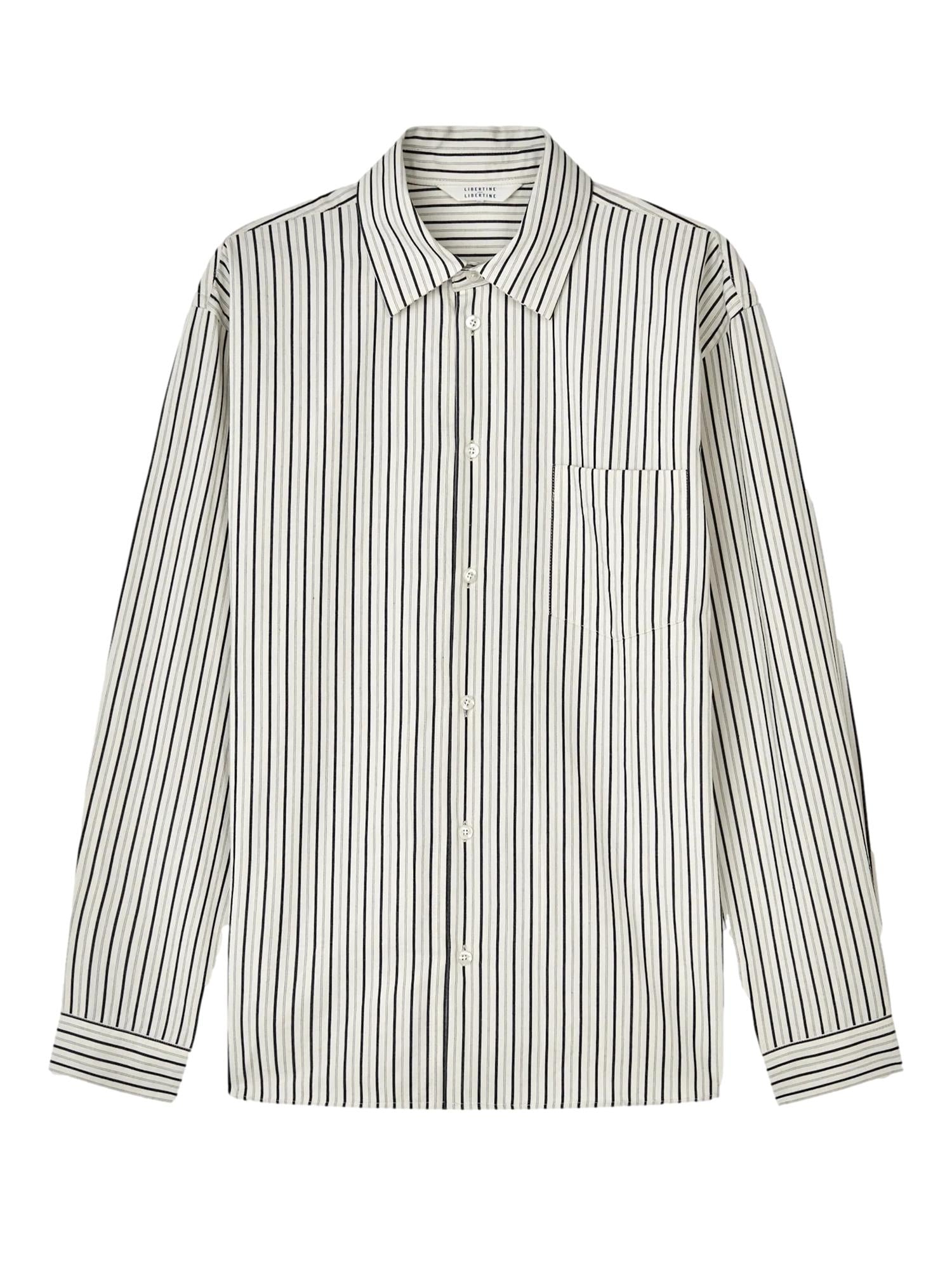 Libertine Libertine Record Skjorte Hvit Stripet - modostore.no