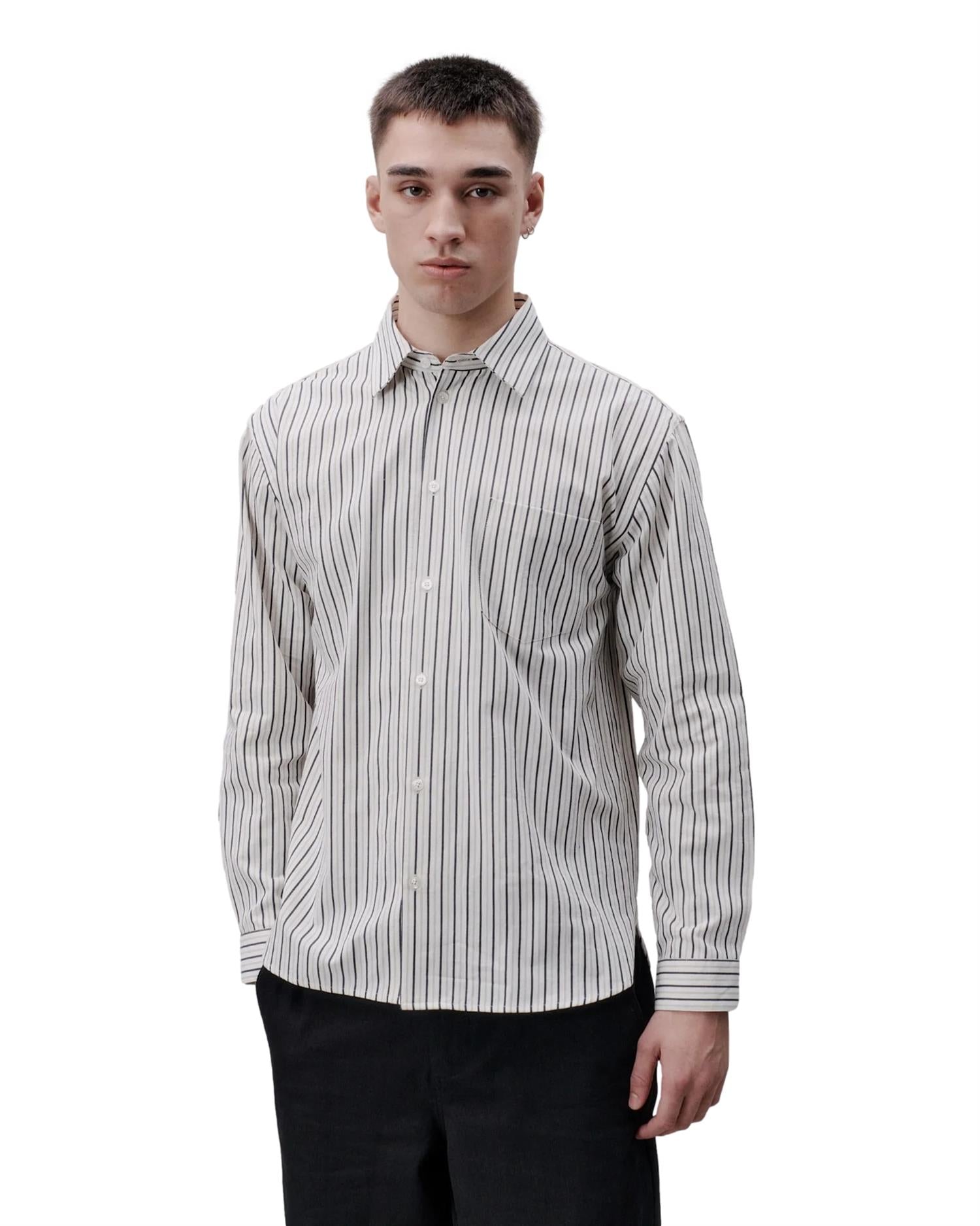 Libertine Libertine Record Skjorte Hvit Stripet - modostore.no