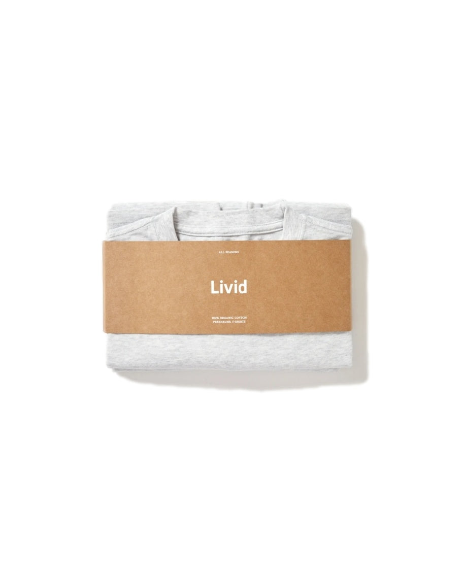 Livid Richmond 2-pack lysegrå T-skjorter, myke bomullsplagg for hverdag og avslapning, vist i bilde.