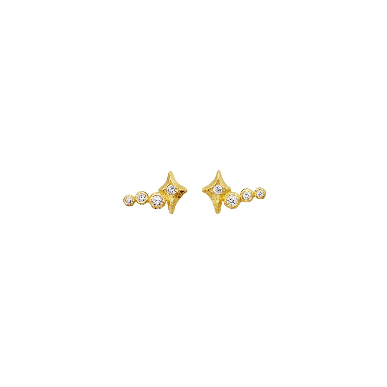 Maanesten Minna Earrings Øredobber Gull - modostore.no