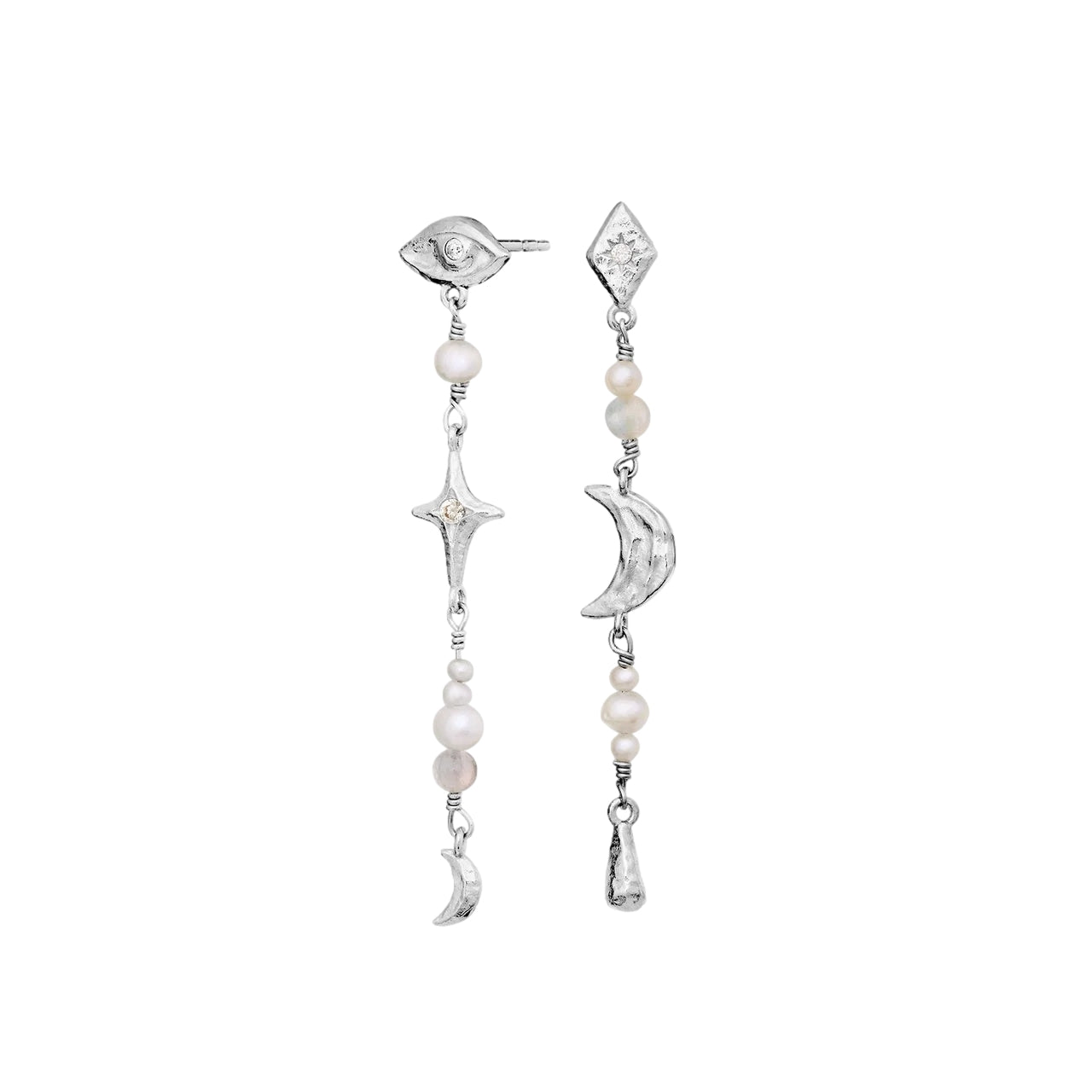 Maanesten Sissone Earrings Øredobber Sølv - modostore.no