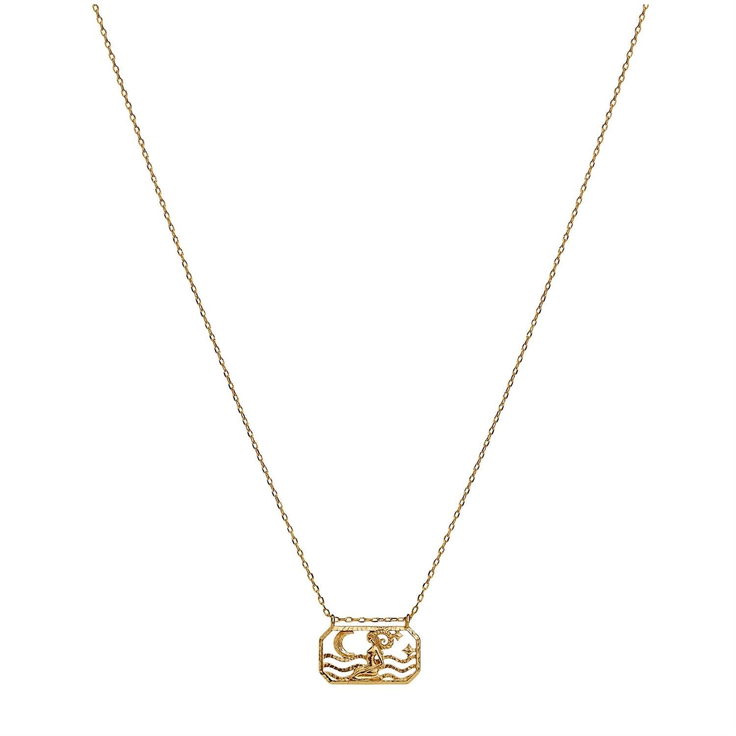 Maanesten Zodiac Aries Necklace Væren Smykke Gull - modostore.no