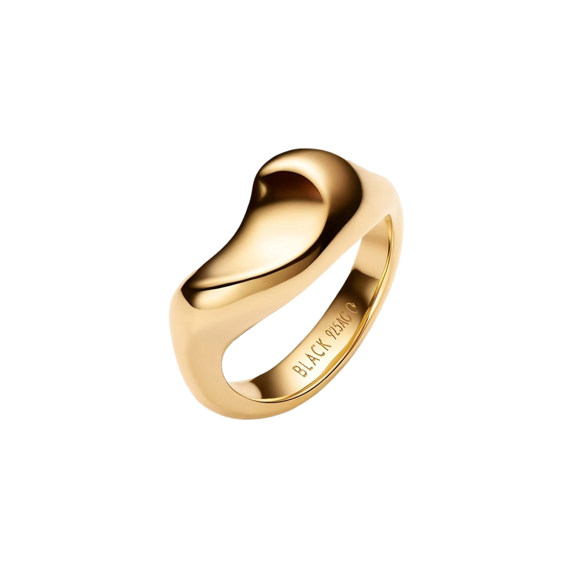 Maria Black Saddle Ring Ring Gull - modostore.no
