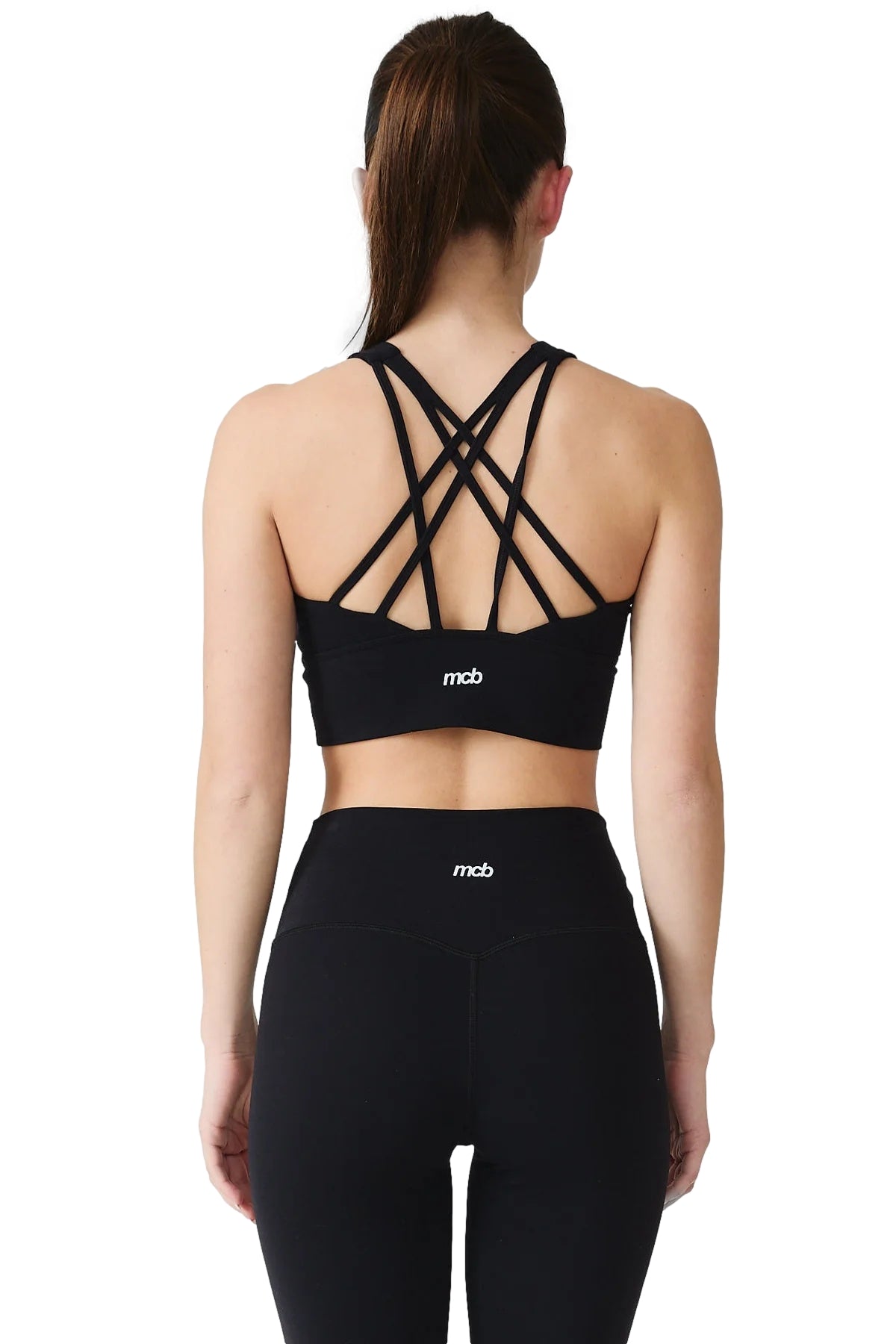 MCB Sportswear Strap Bra Topp Sort - modostore.no