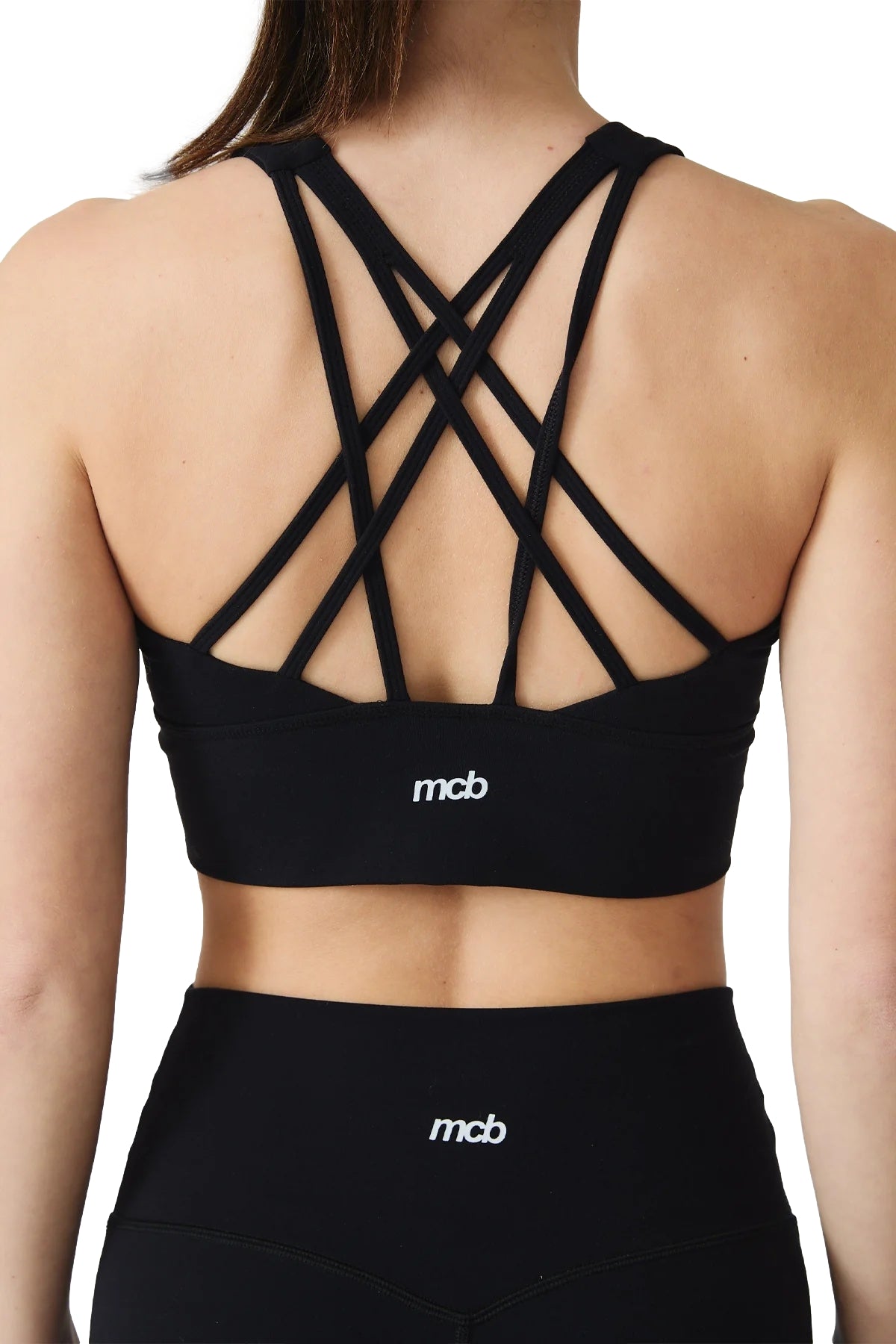 MCB Sportswear Strap Bra Topp Sort - modostore.no