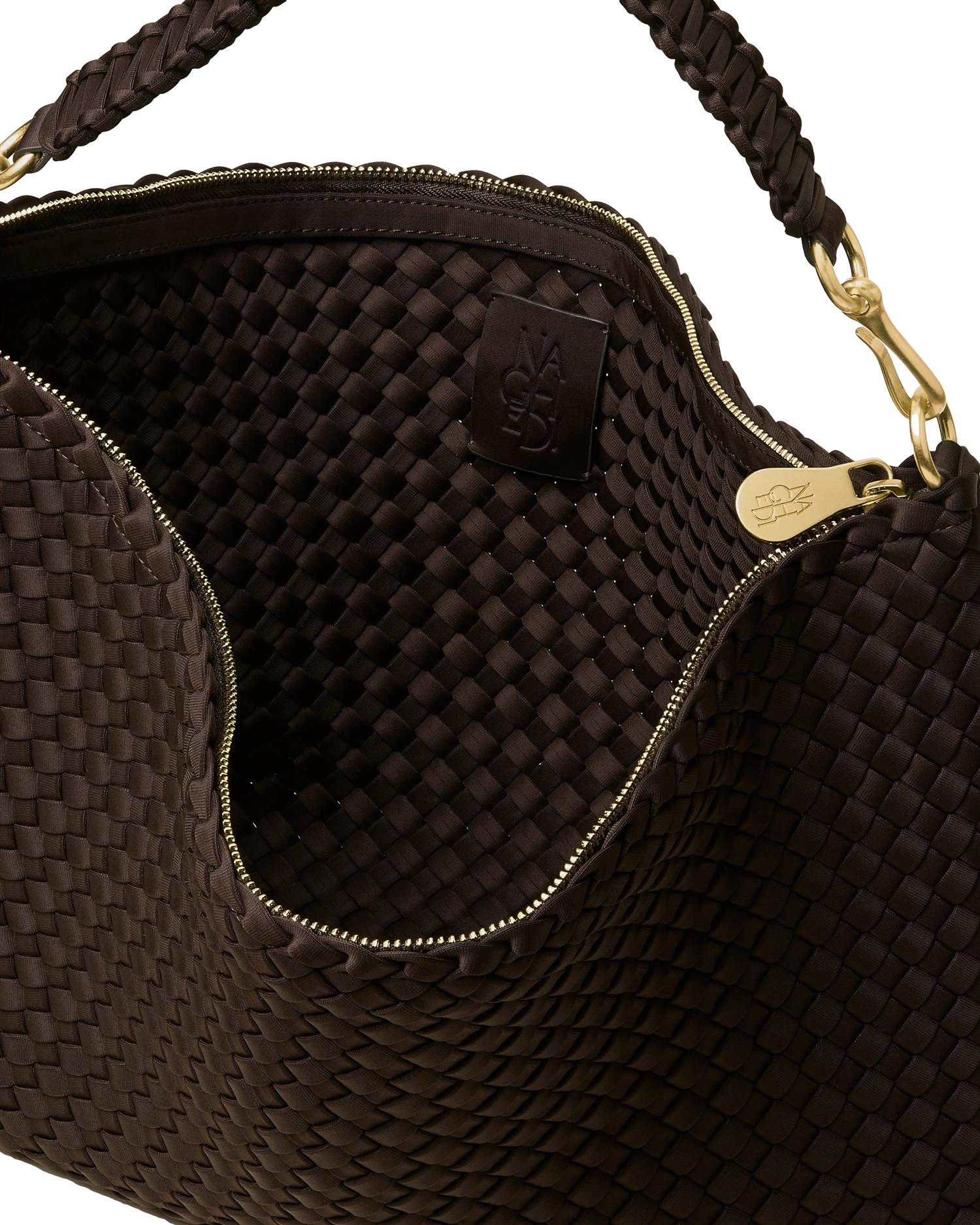 Naghedi Porto Medium Half-Moon Chocolate Veske Brun - modostore.no